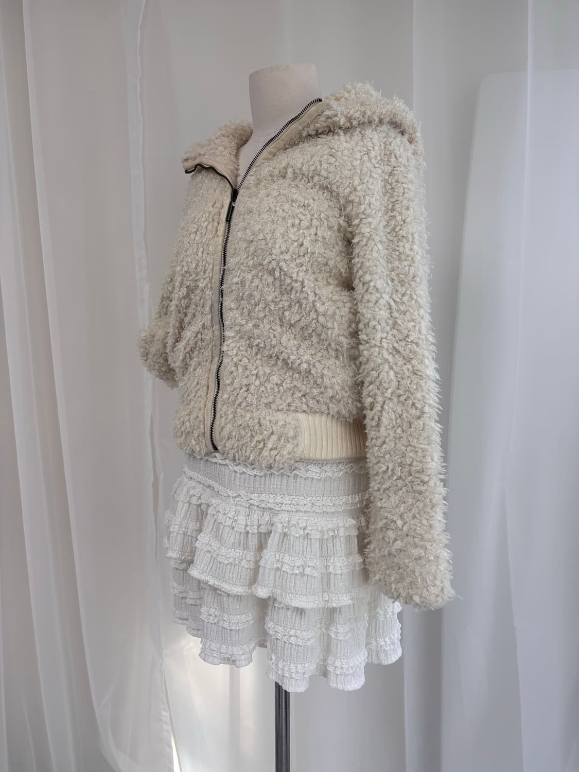 CECIL McBEE 뽀글이 호피 안감 점퍼 상품이미지9