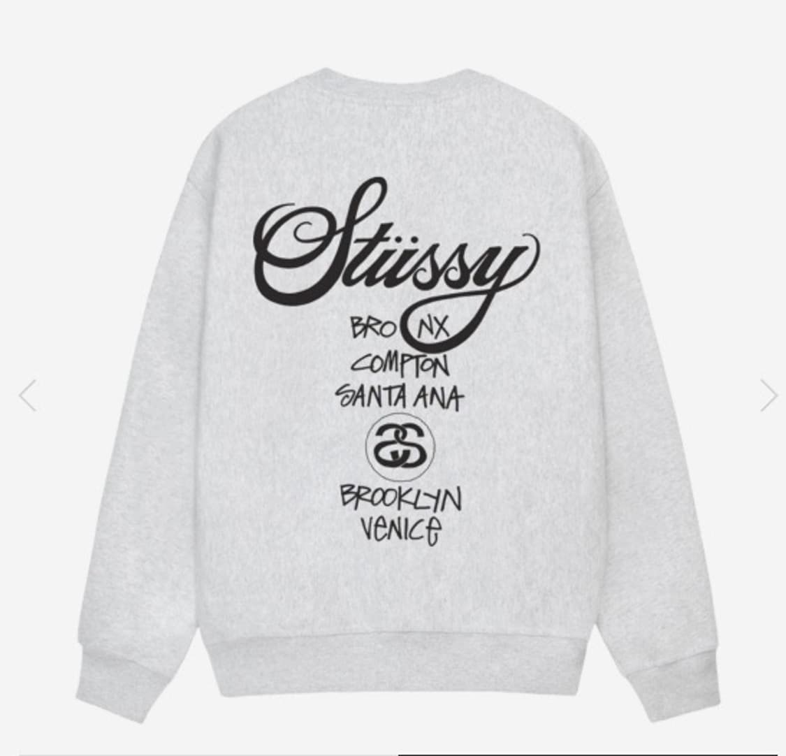 (정품 무료배송)스투시 월드투어 맨투맨 상품이미지6