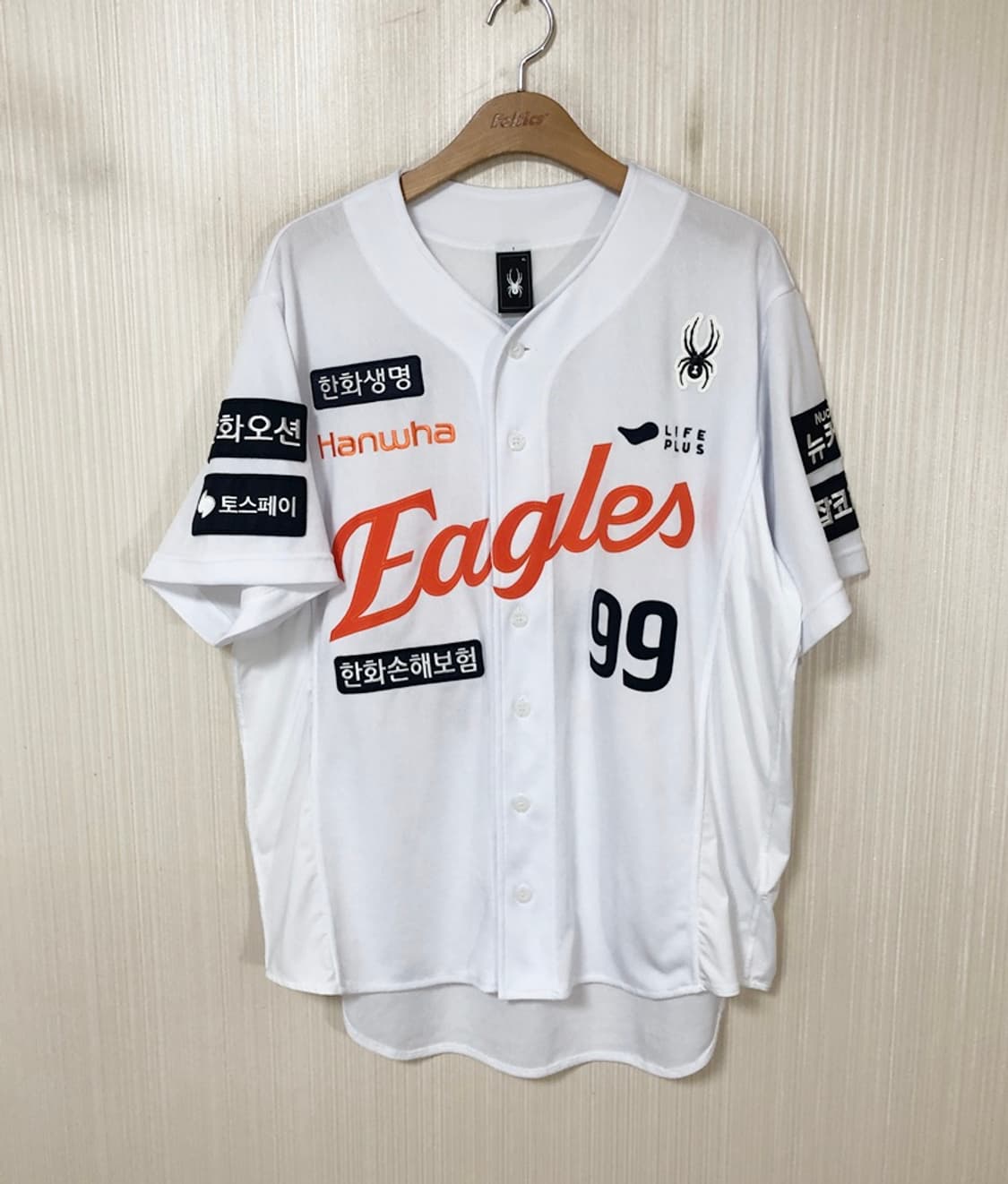 KBO 스파이더 한화이글스 25시즌 어센틱 홈유니폼 XL #99 류현진 상품이미지2