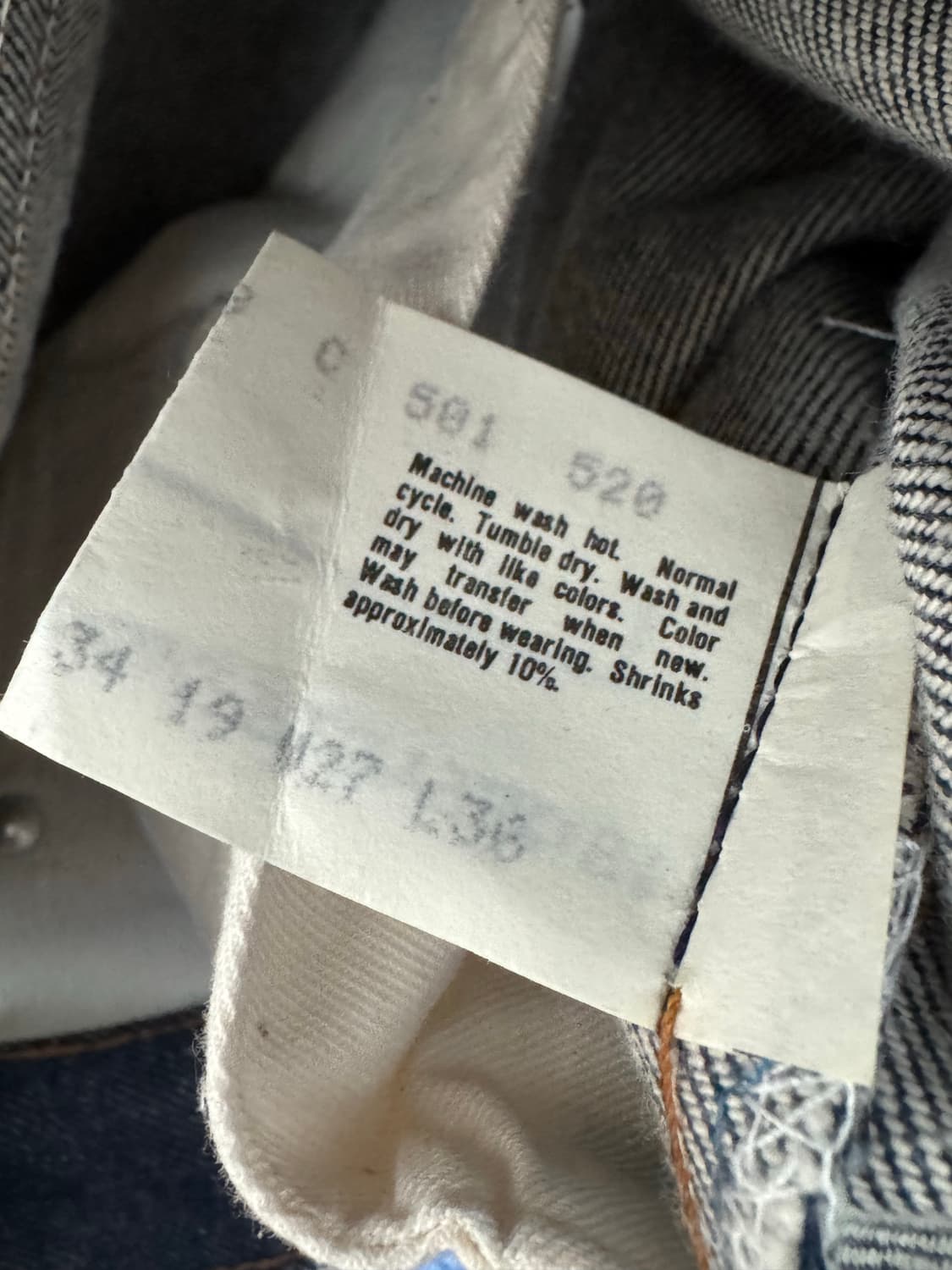 Levi’s 1984 데님 데드스탁 (새상품) 상품이미지4