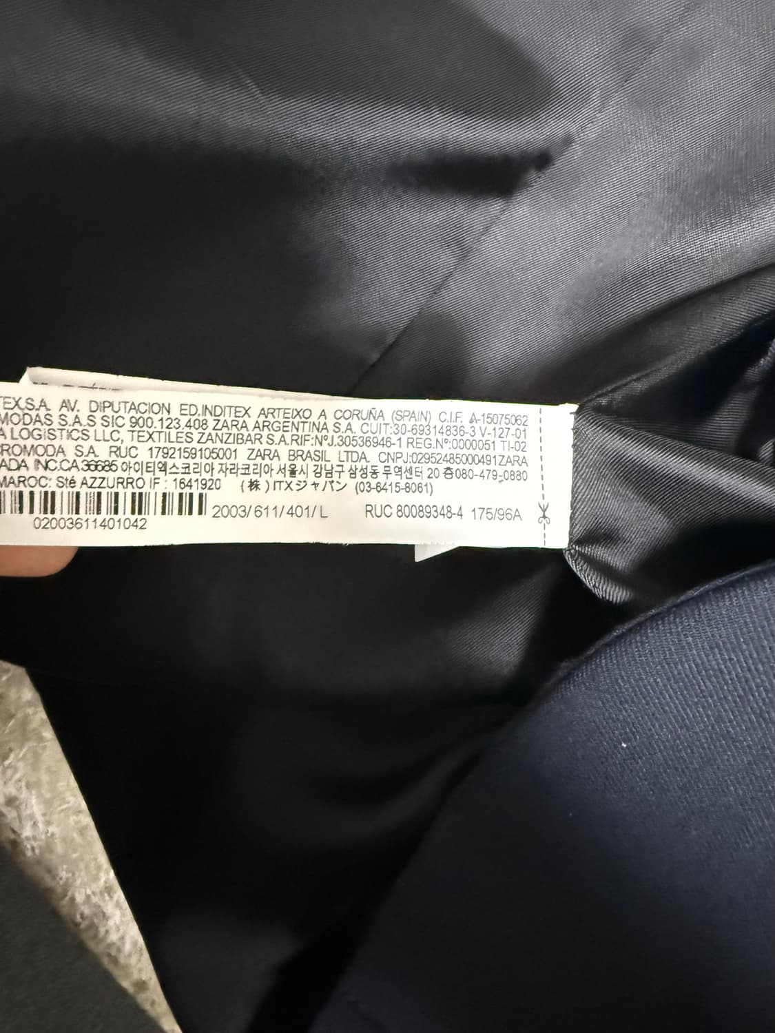 자라 x 아더에러 오버사이즈 블레이저 네이비 L사이즈 상품이미지8