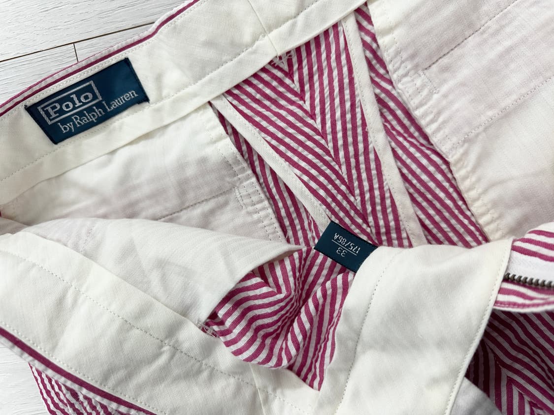 폴로 랄프로렌 남성 스트라이프 핑크 하프 팬츠 상품이미지6