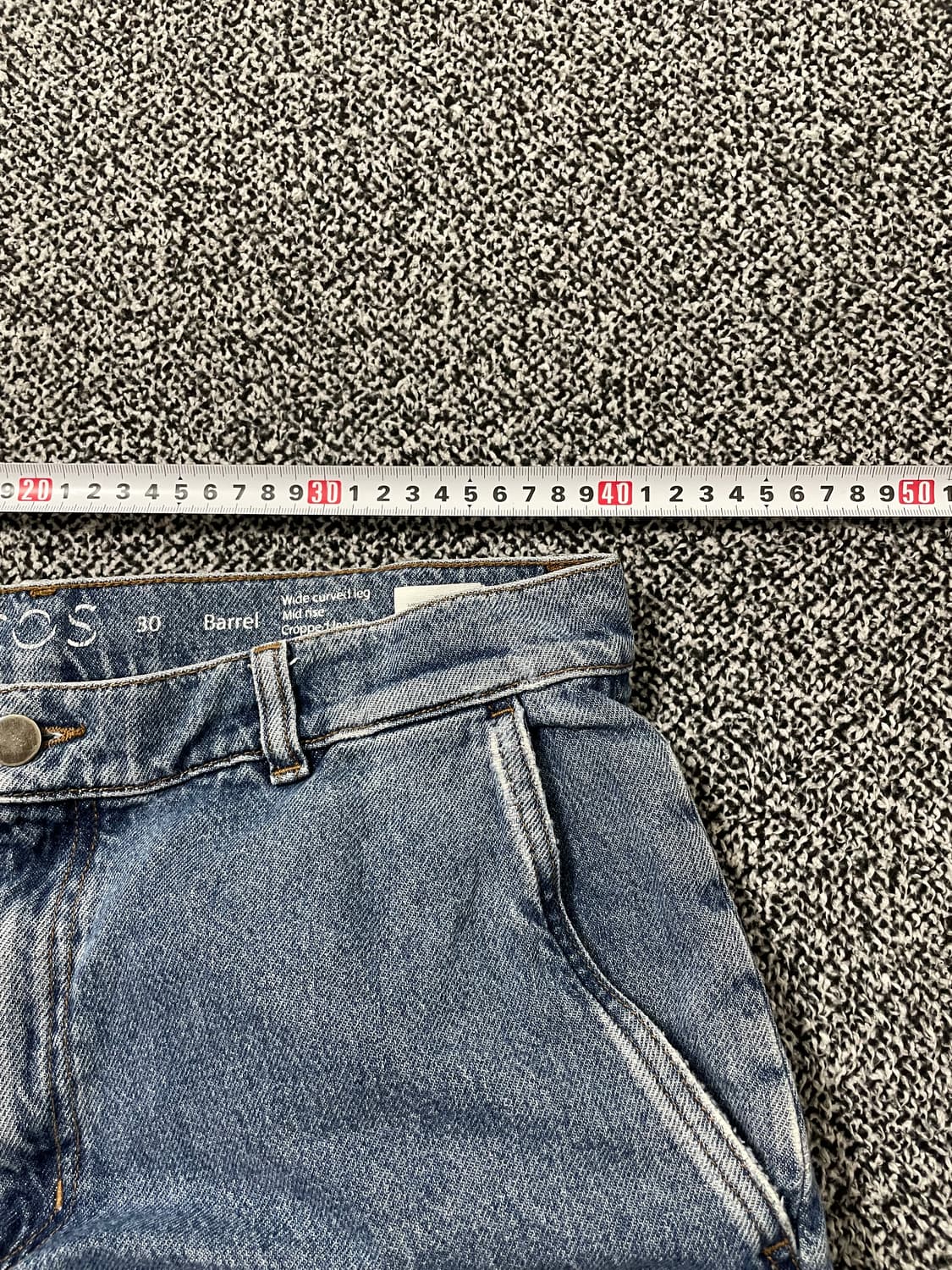 빈티지9. Cos 코스 와이드 베럴 데님 청바지 진 팬츠 상품이미지5