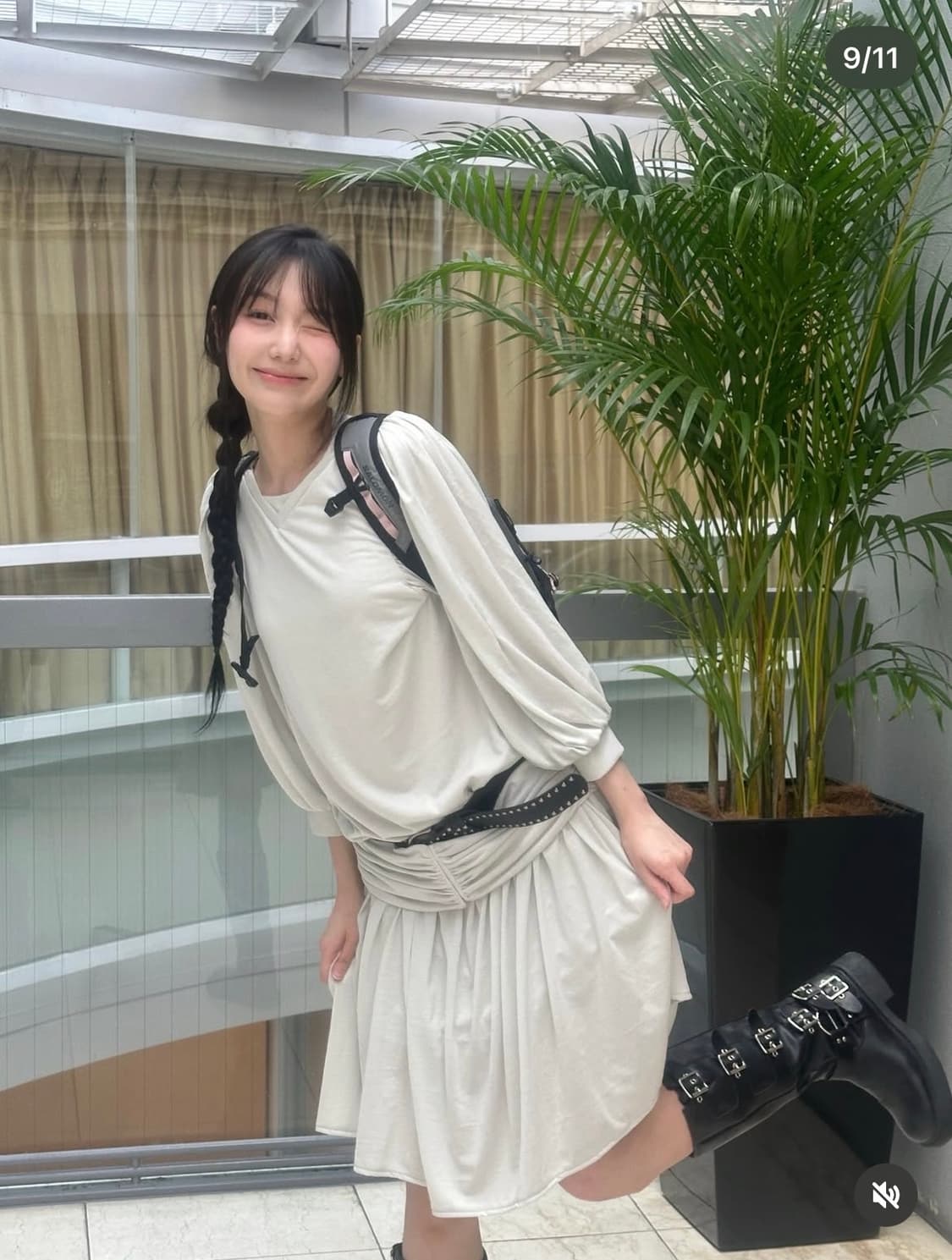 Eonts / Art Nouveau Dress - sage green 상품이미지2