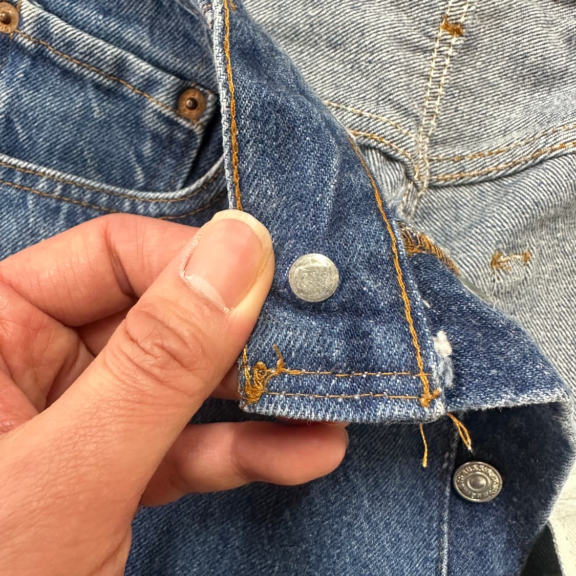 80s USA 리바이스 501 STF 블루 진 데님 팬츠 30 상품이미지6