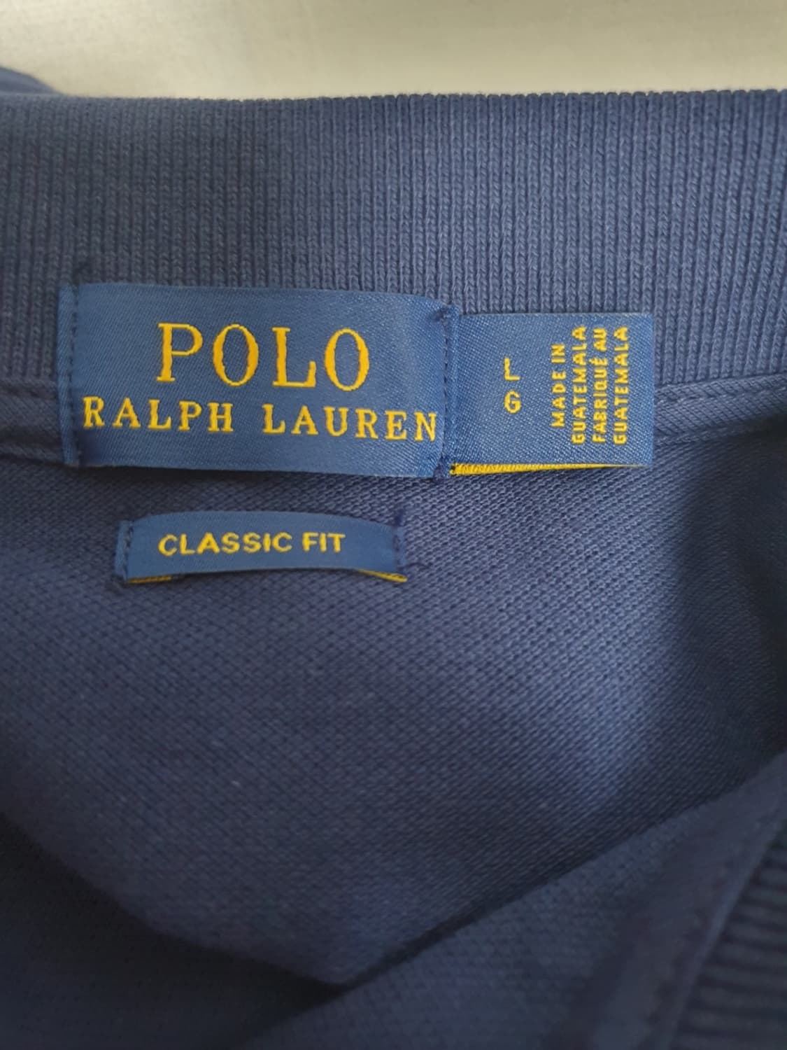 폴로랄프로렌 여성 클래식핏 반팔 카라티 네이비 L 상품이미지6