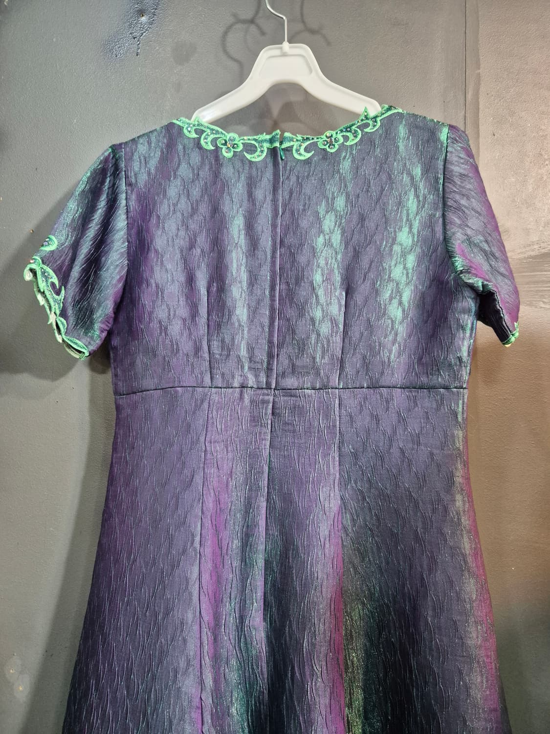 초록 보라 고급  롱드레스 66 77 상품이미지7