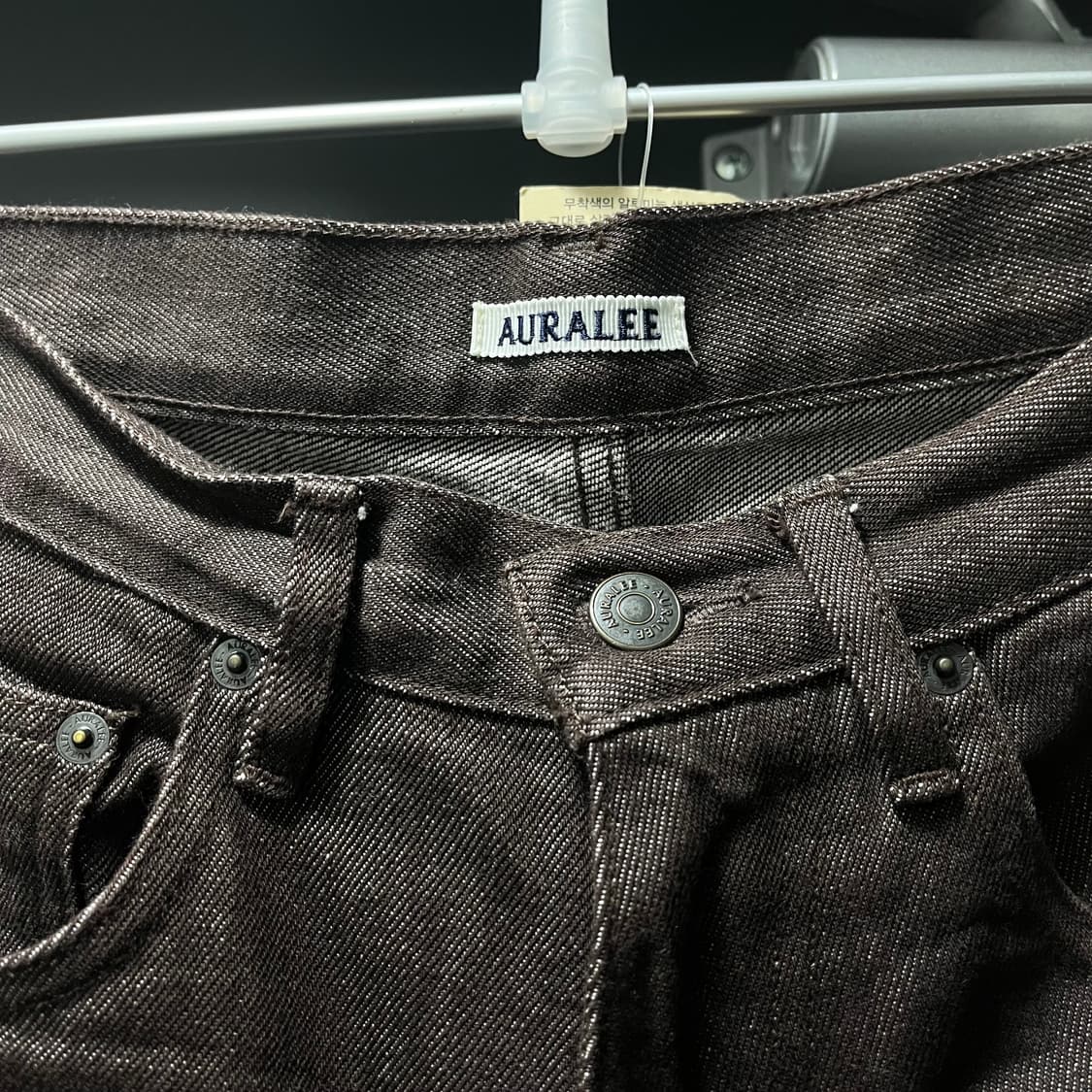 오라리 브라운 와이드 데님 (28) 상품이미지3