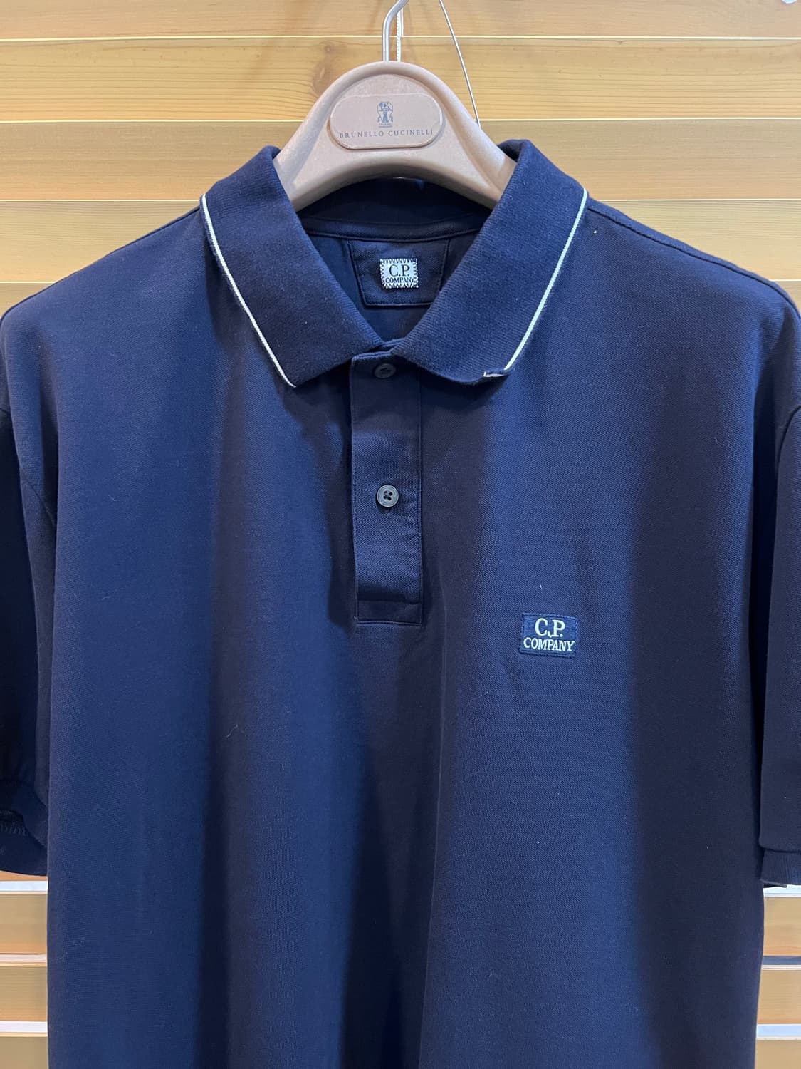 CP컴파니 남성 네이비 PK카라반팔티셔츠 

 상품이미지2