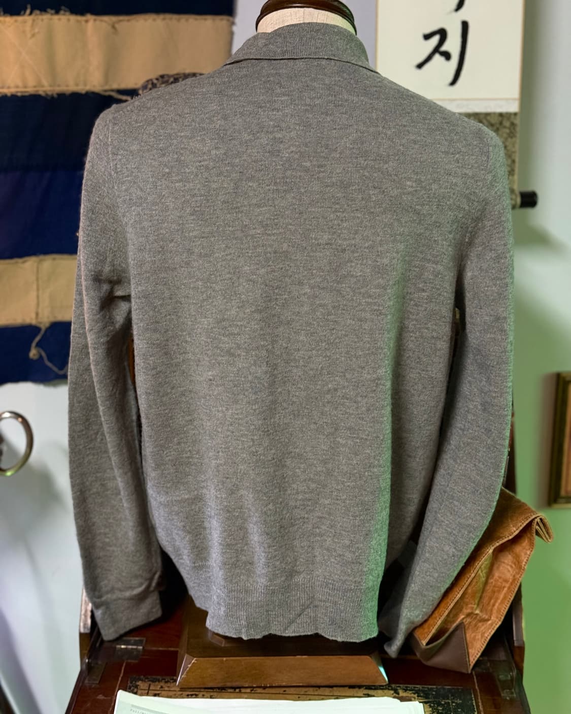 90's 폴로 랄프로렌 메리노 울 폴로셔츠 L [그레이] 상품이미지10