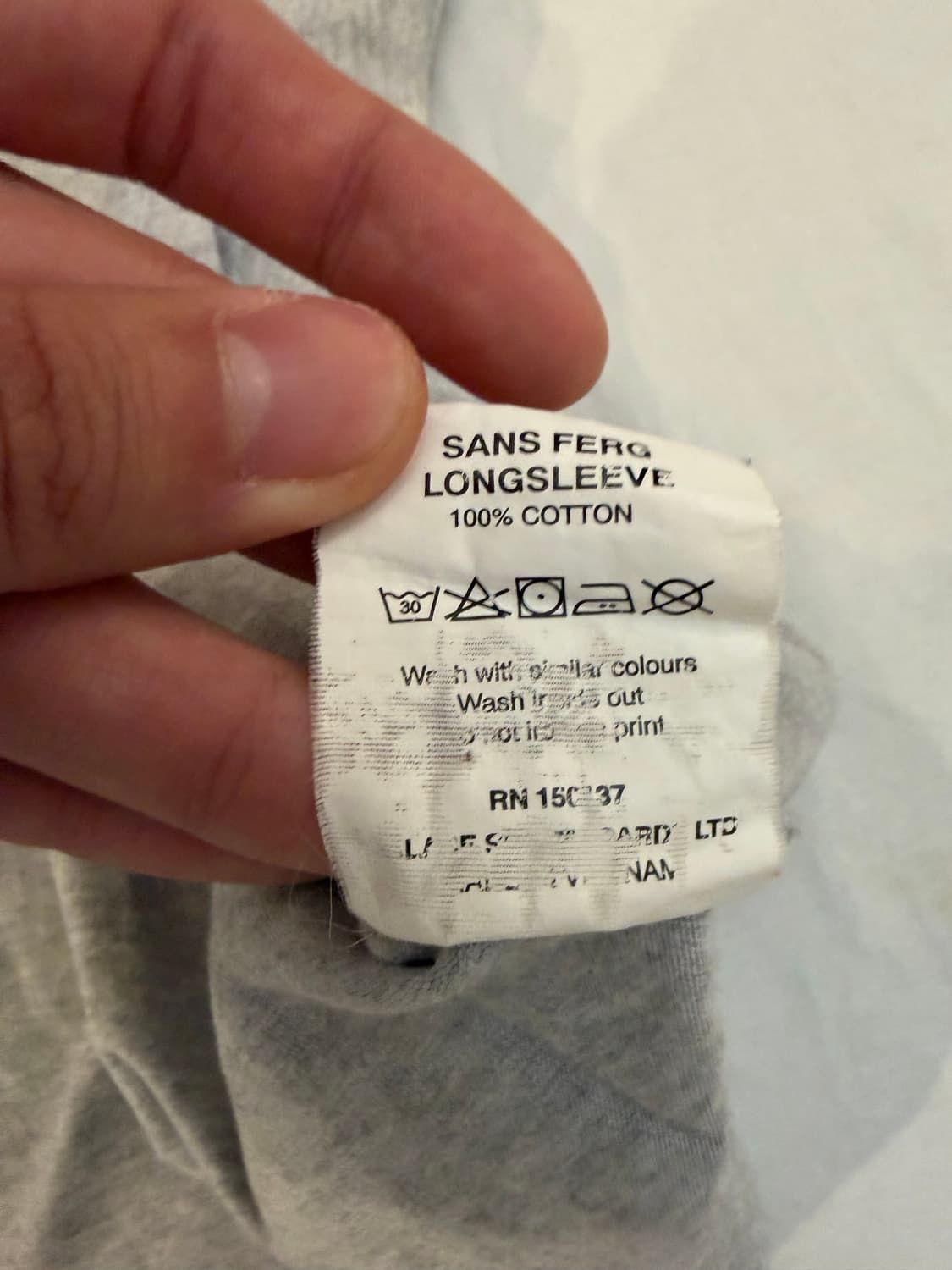 팔라스 샌스 트라이퍼그 롱슬리브 티셔츠 그레이 상품이미지6