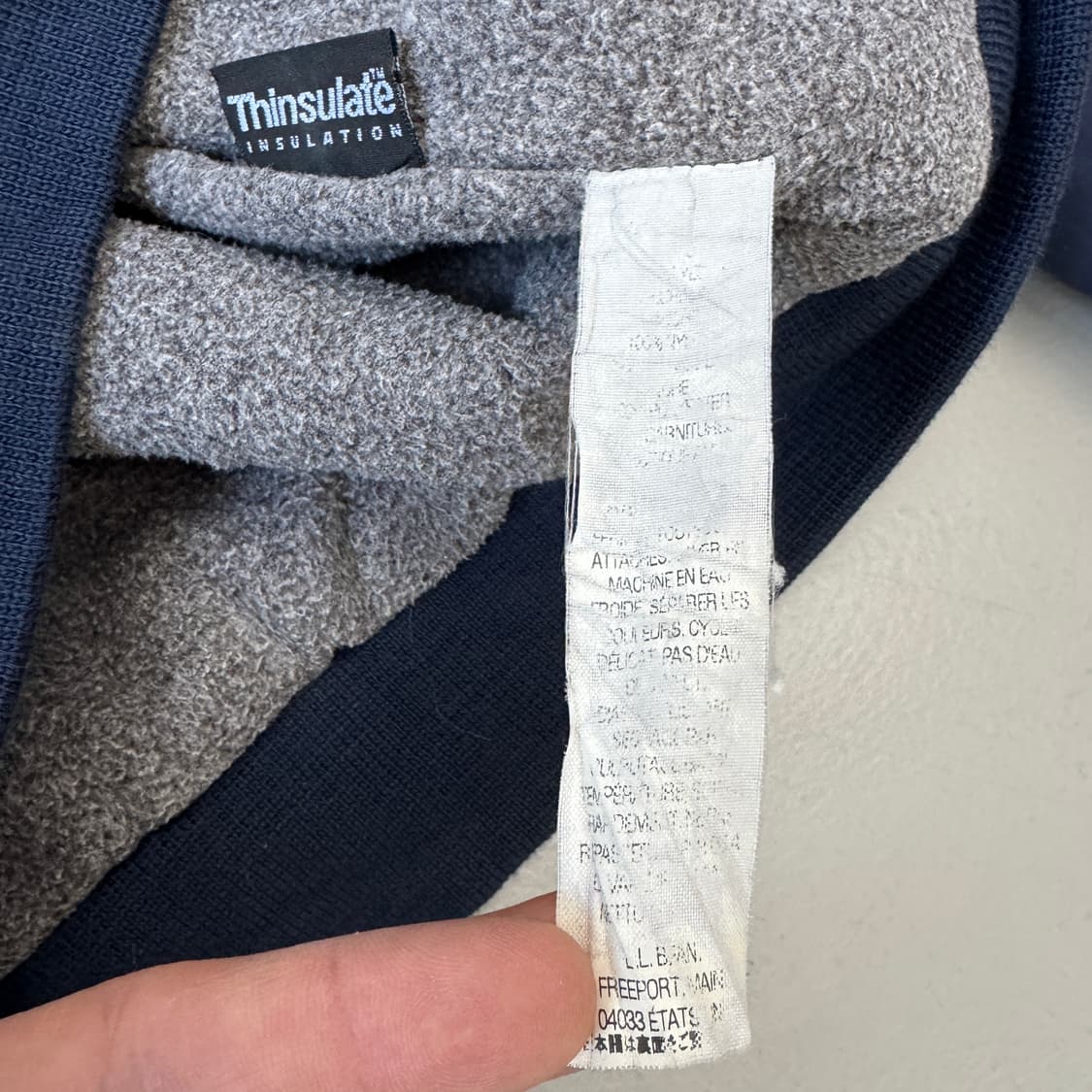 엘엘빈 신슐레이트 웜업 자켓 네이비 상품이미지6