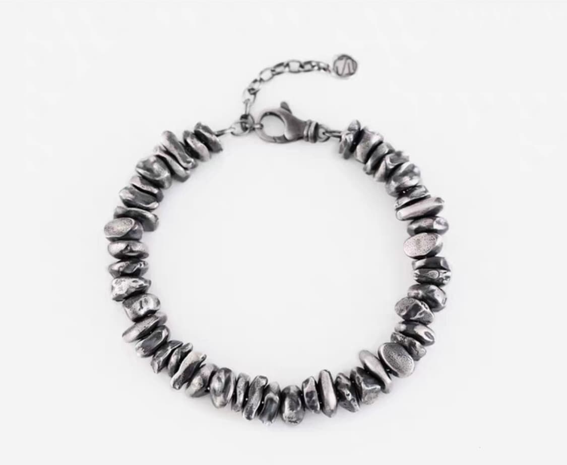 Oceanora S999 순은 남성 브로큰 실버 팔찌 상품이미지9