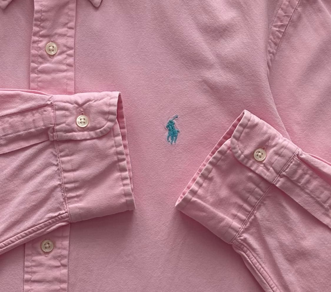 Polo 폴로랄프로렌 옥스포드 핑크 셔츠 상품이미지3