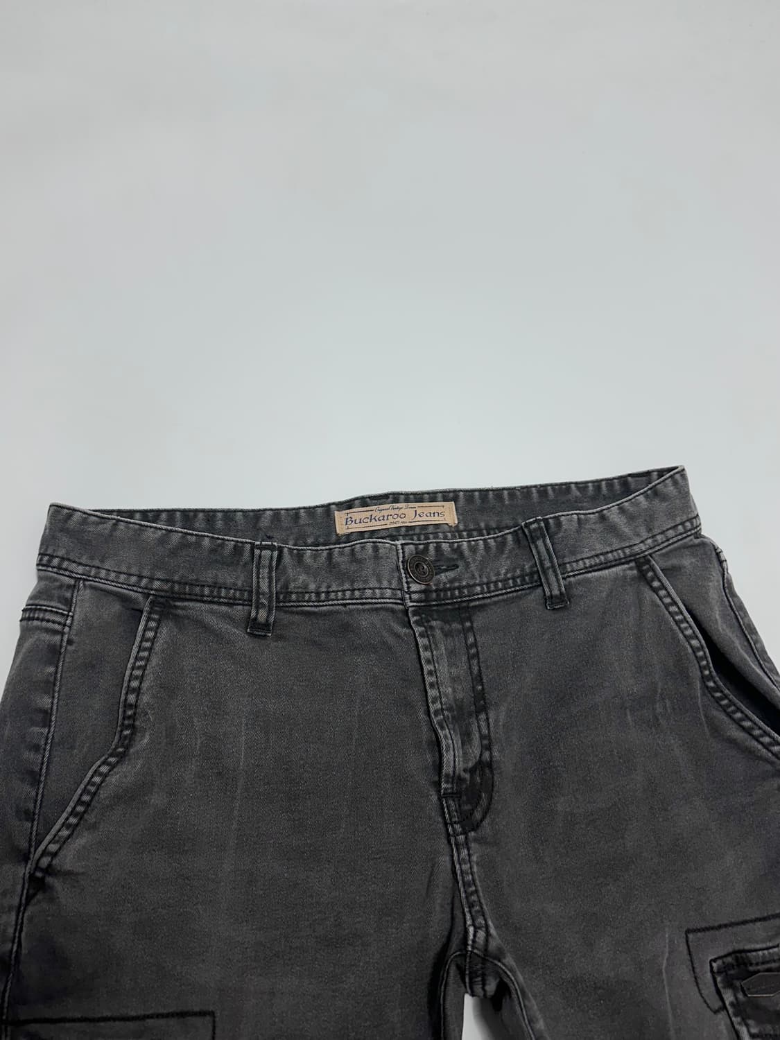 버커루 그레이 카고 데님팬츠 상품이미지3