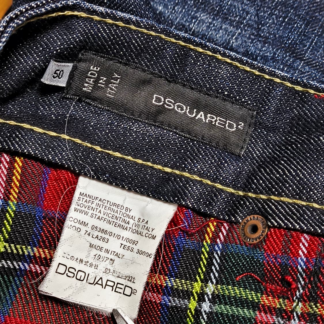 [50, Made in Italy] Dsquared2 지퍼 바이커진 상품이미지8