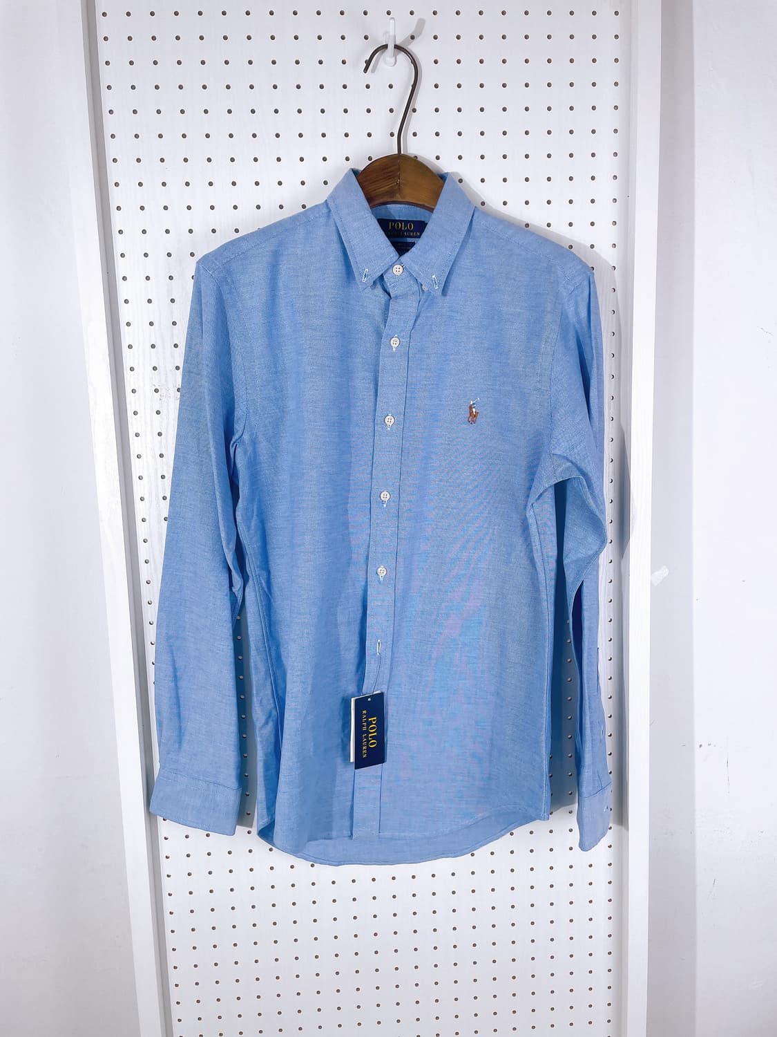 (정품/새상품) 폴로 랄프 로렌 스카이블루 슬림핏 스트레치 옥스포드 셔츠 상품이미지1