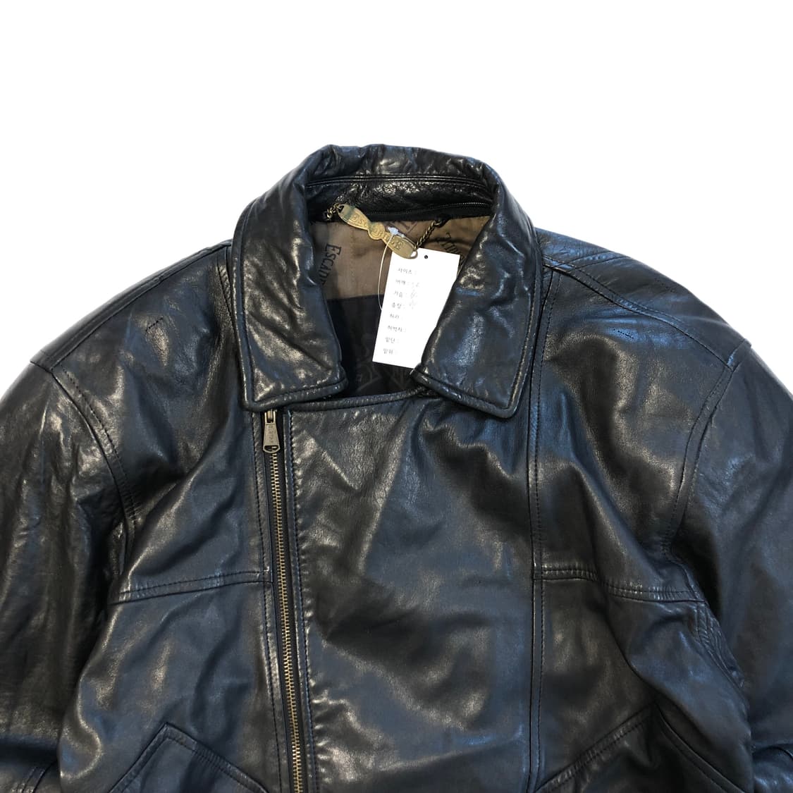 Escadrille 레더 봄버자켓  상품이미지4