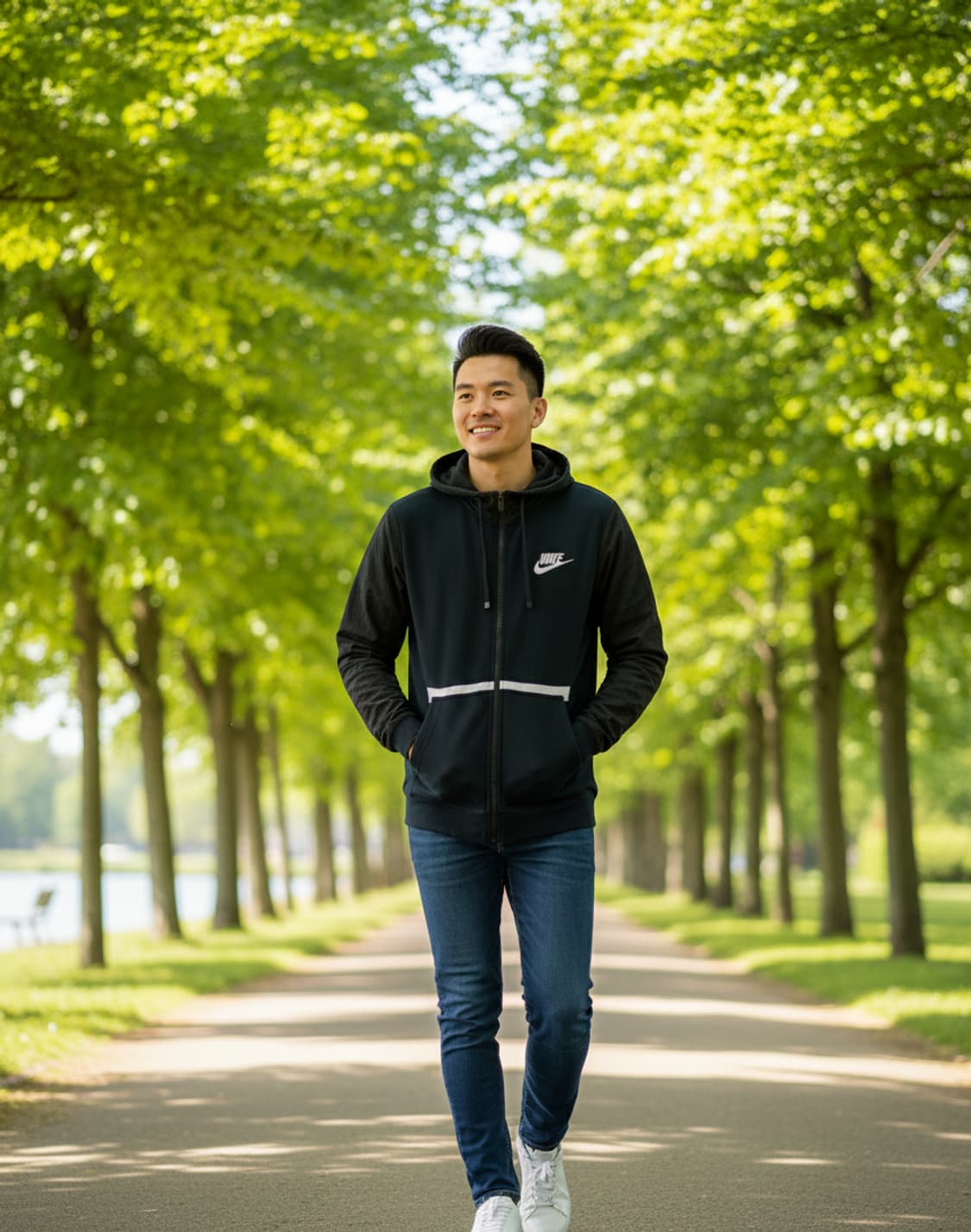 나이키 남성 블랙집업 상품이미지2