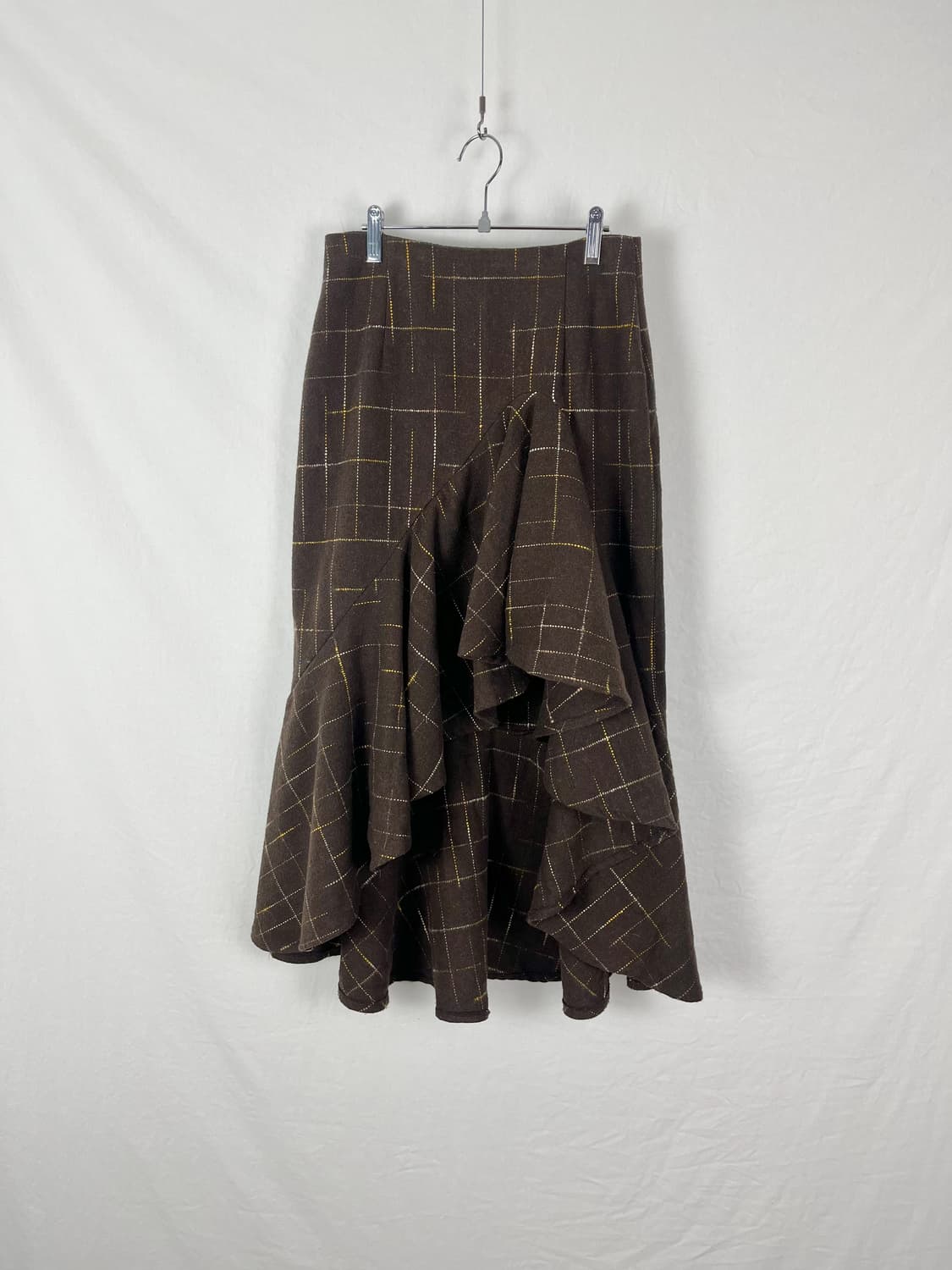 Vintage 브라운컬러 드레이핑 스커트  상품이미지3
