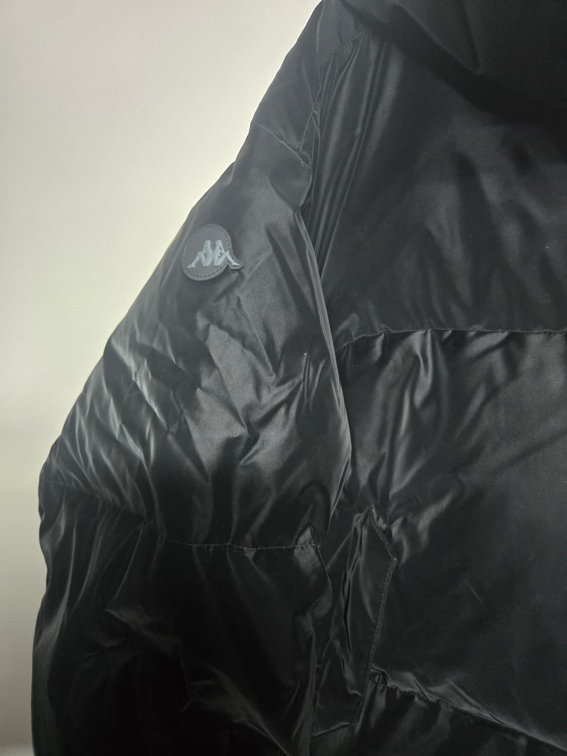 카파 여성 글로시 크롭 푸퍼 패딩 블랙 L 상품이미지5