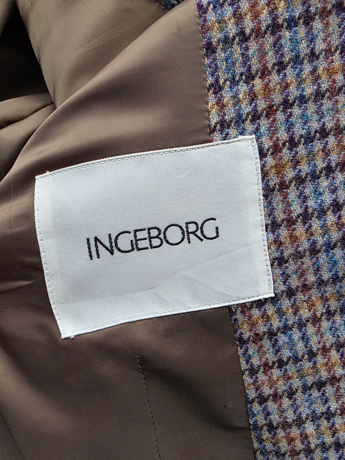 INGEBORG 체크 골드 버튼 더블 브레스티드 자켓 상품이미지5