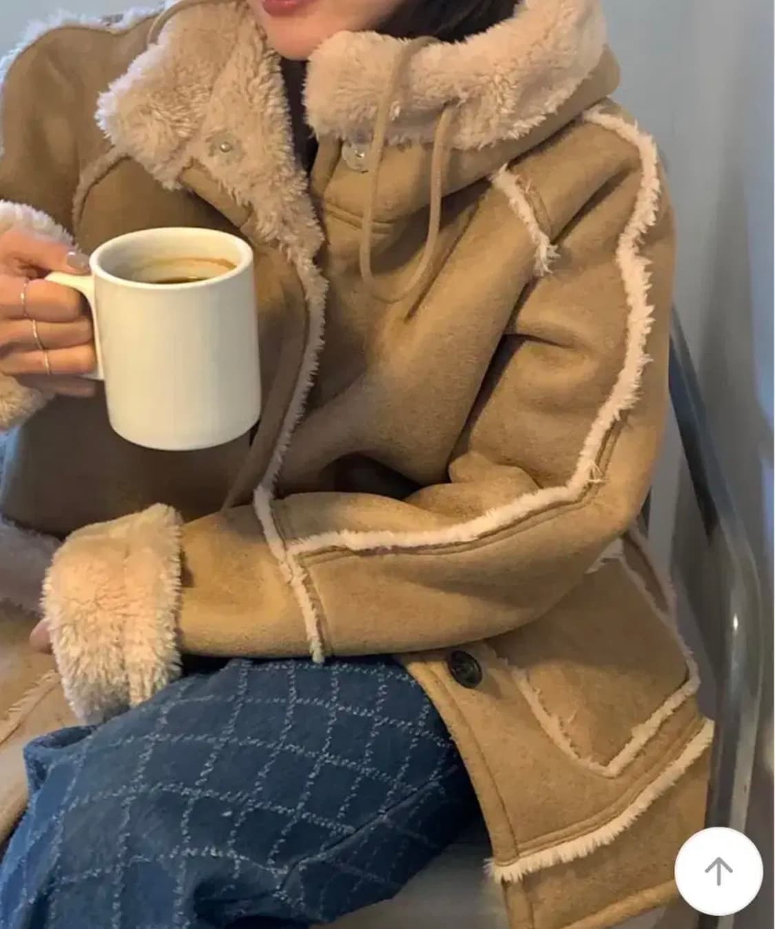 후드 양털 리버시블 무스탕 상품이미지4