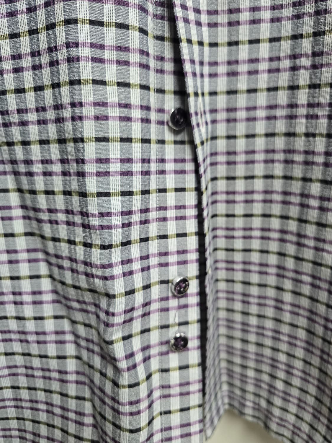 랑방 옴므 체크. 반팔셔츠 105 상품이미지3