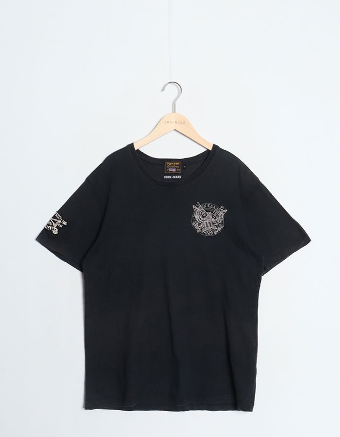 VANSON x COOK JEANS Embro T-Shirts 상품이미지1