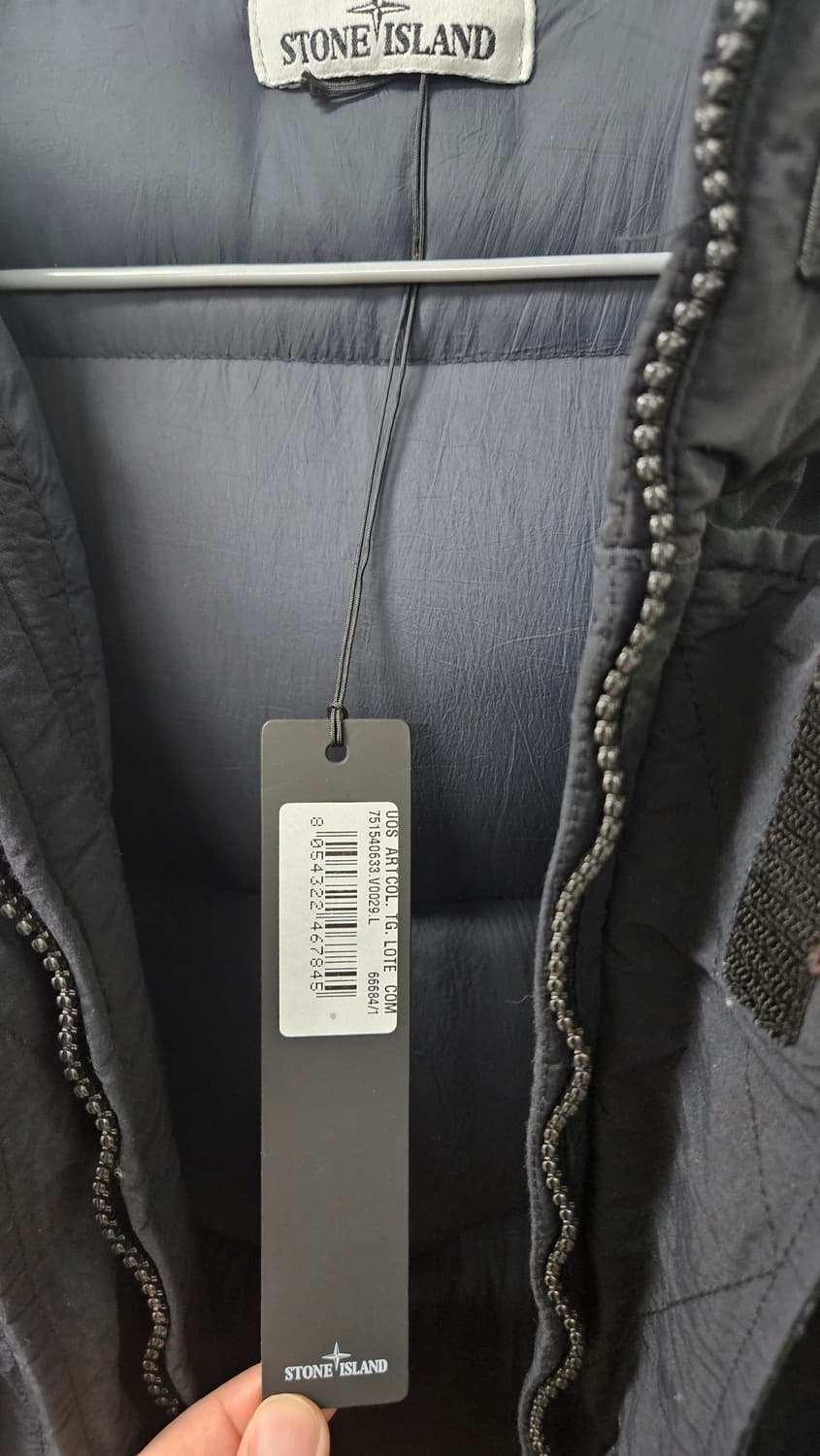 스톤아일랜드 나슬란TC 후드다운 패딩점퍼 블랙(L) 상품이미지5