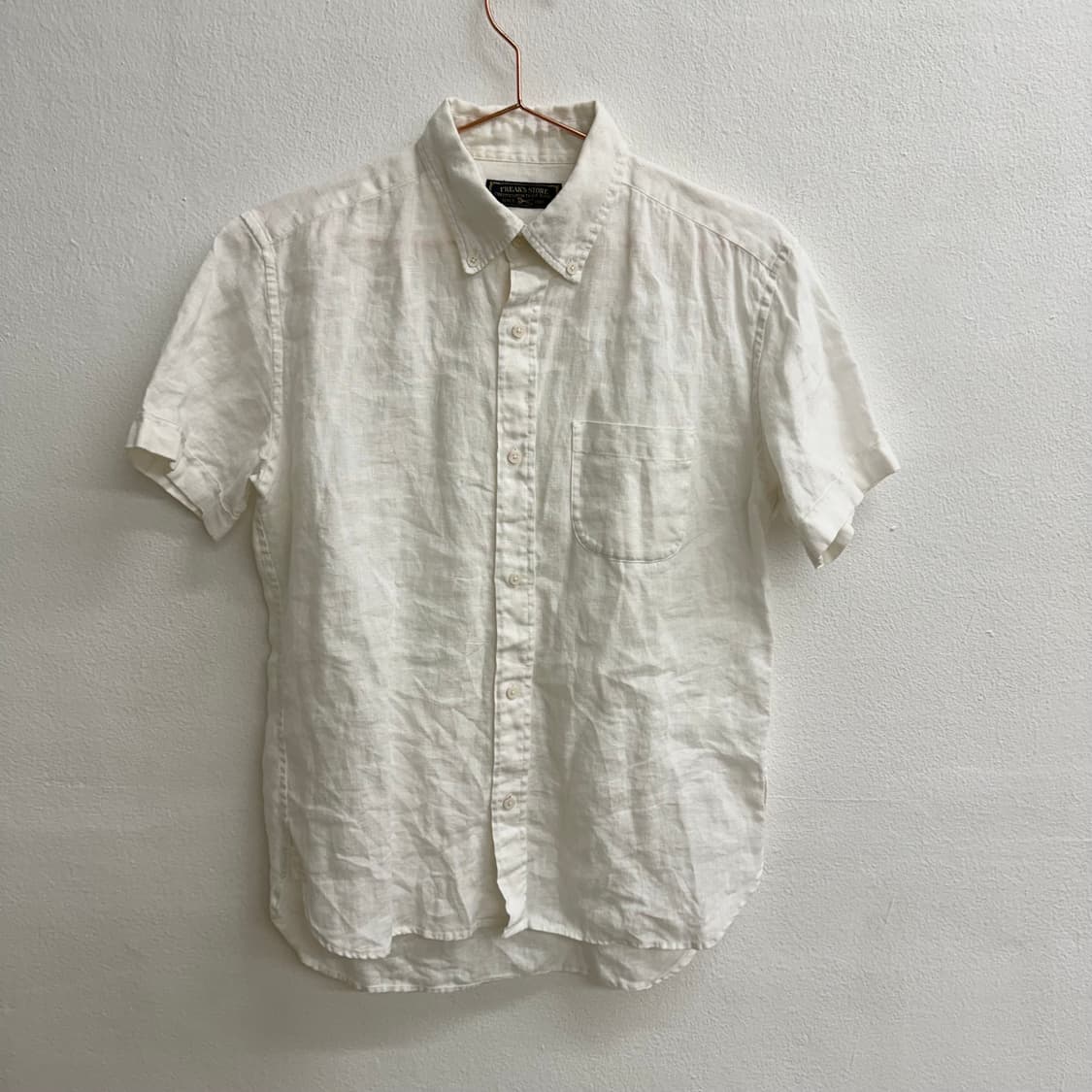 freaks store 프릭스스토어 화이트 하프 반팔 셔츠 s 상품이미지1