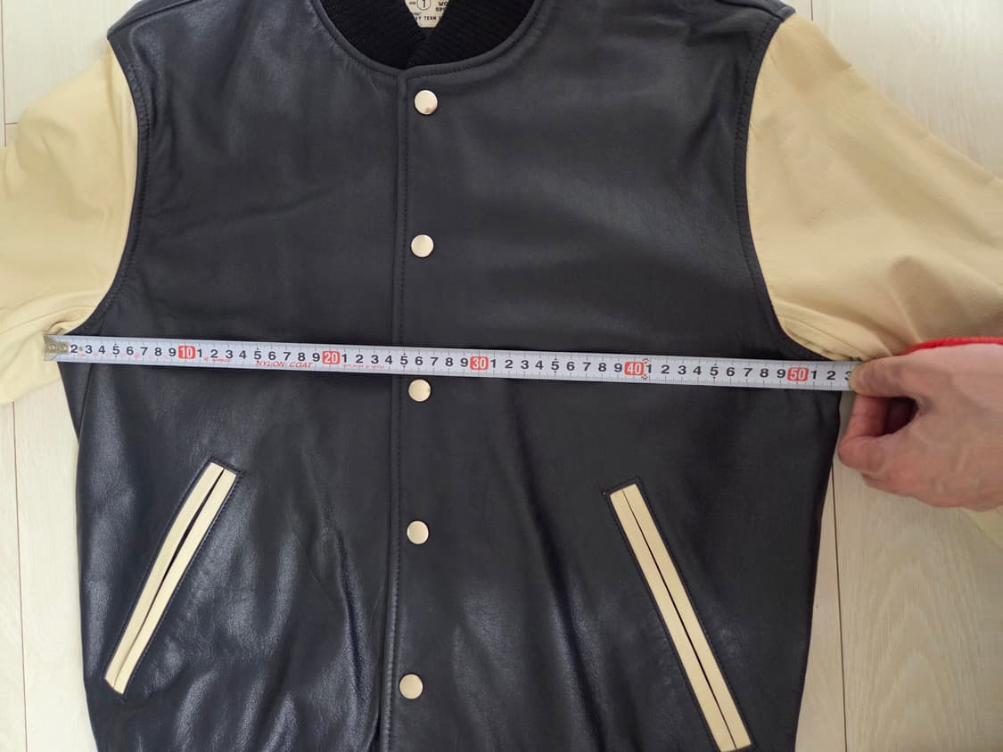 가죽 바시티 자켓 상품이미지4