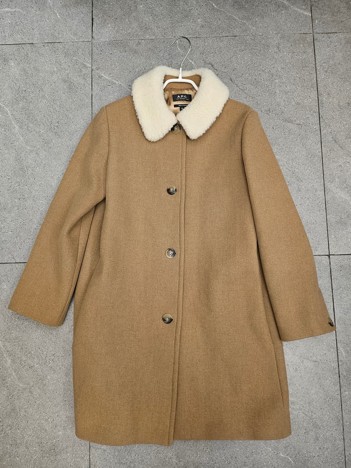 A.P.C.브라운 시어링 칼라 NEW DOLL 코트 36 상품이미지2