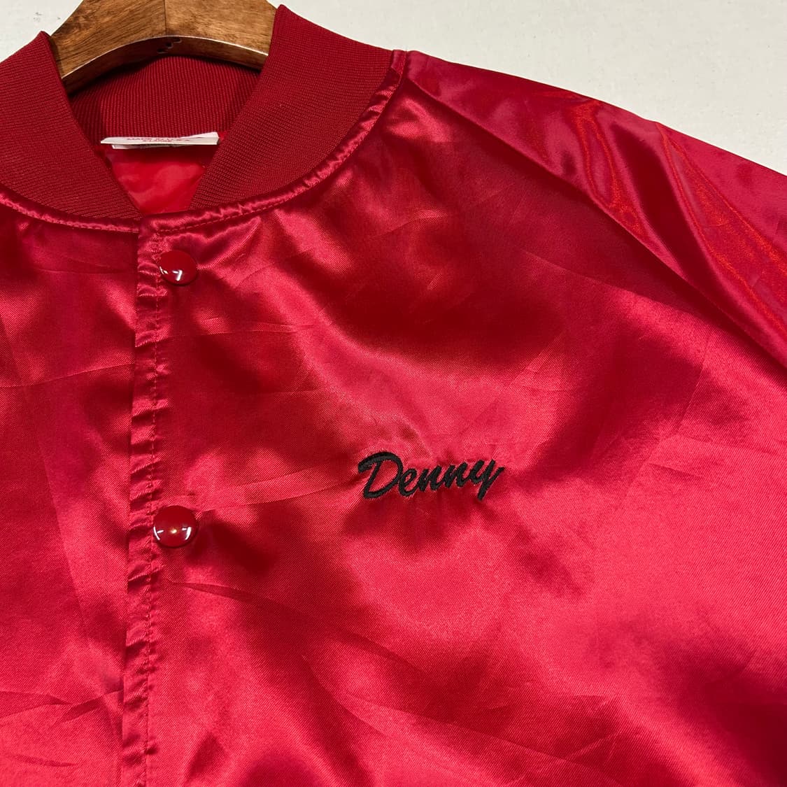 XL) USA 빈티지 Satins 오하이오 커스텀 사틴 자켓 상품이미지3