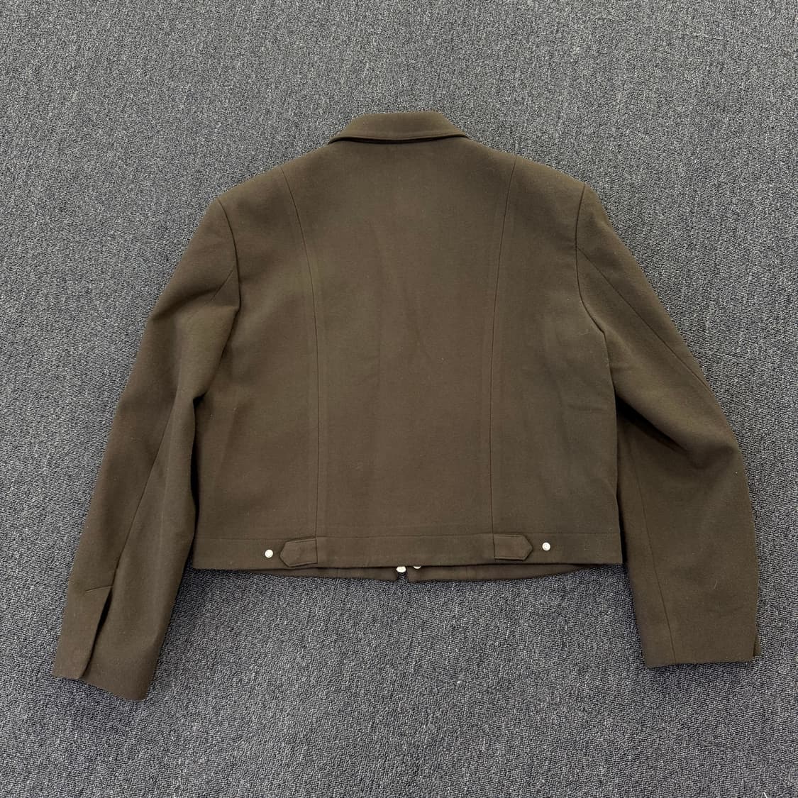 TonyWack 토니웩 버진 울 크롭 블루종 자켓 상품이미지5