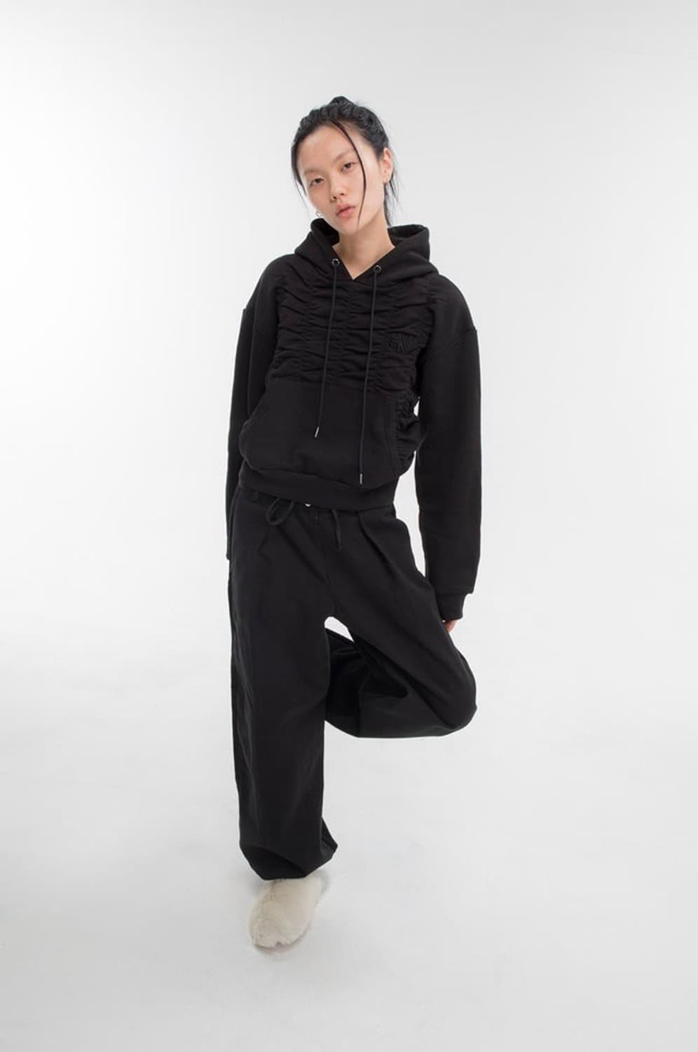 김미더영 크롭 후드티 상품이미지2