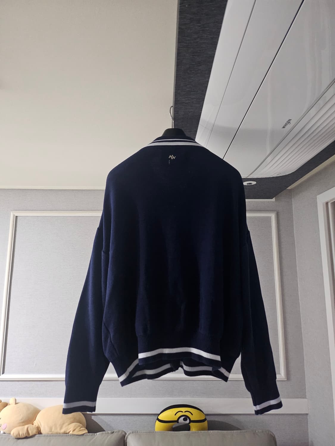 [중고] 송지오 옴므 지제로 카라 니트 가디건 L 상품이미지2