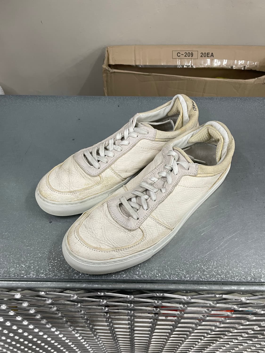 스톤아일랜드 X 디에메 스니커즈 화이트 46 상품이미지2