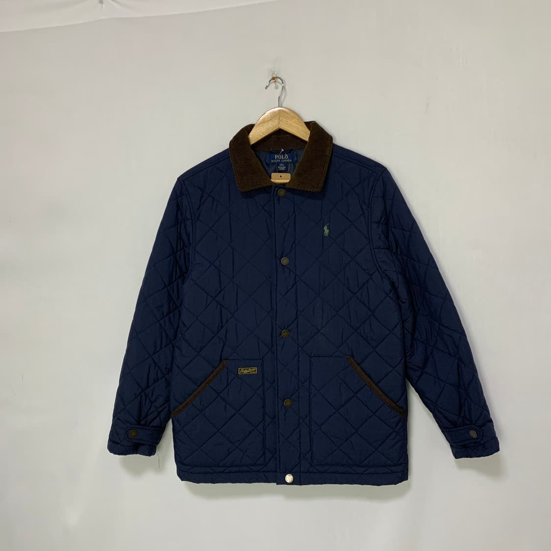 폴로 랄프로렌 빈티지 네이비 퀼팅 점퍼 자켓 키즈 L 여성 M 상품이미지1