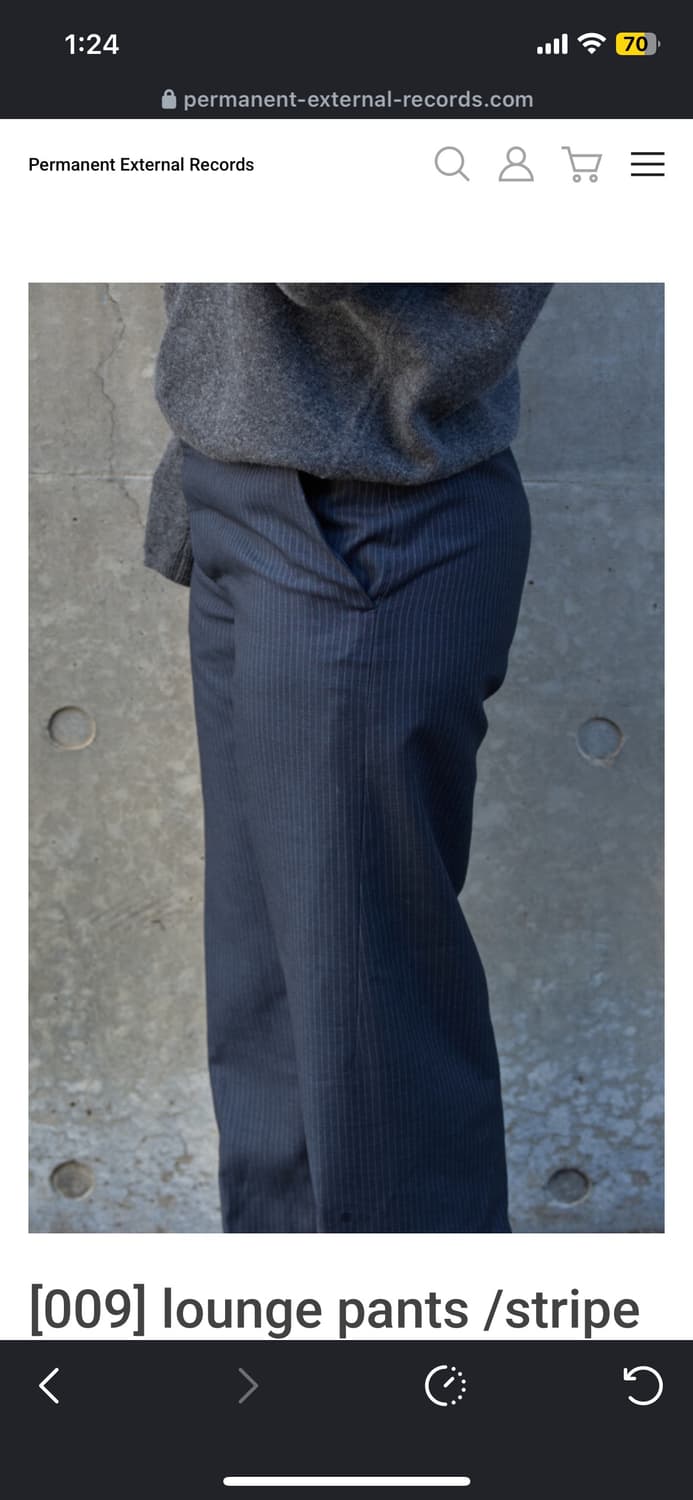 4) 머듈 라운지 스트라이프 팬츠 상품이미지1