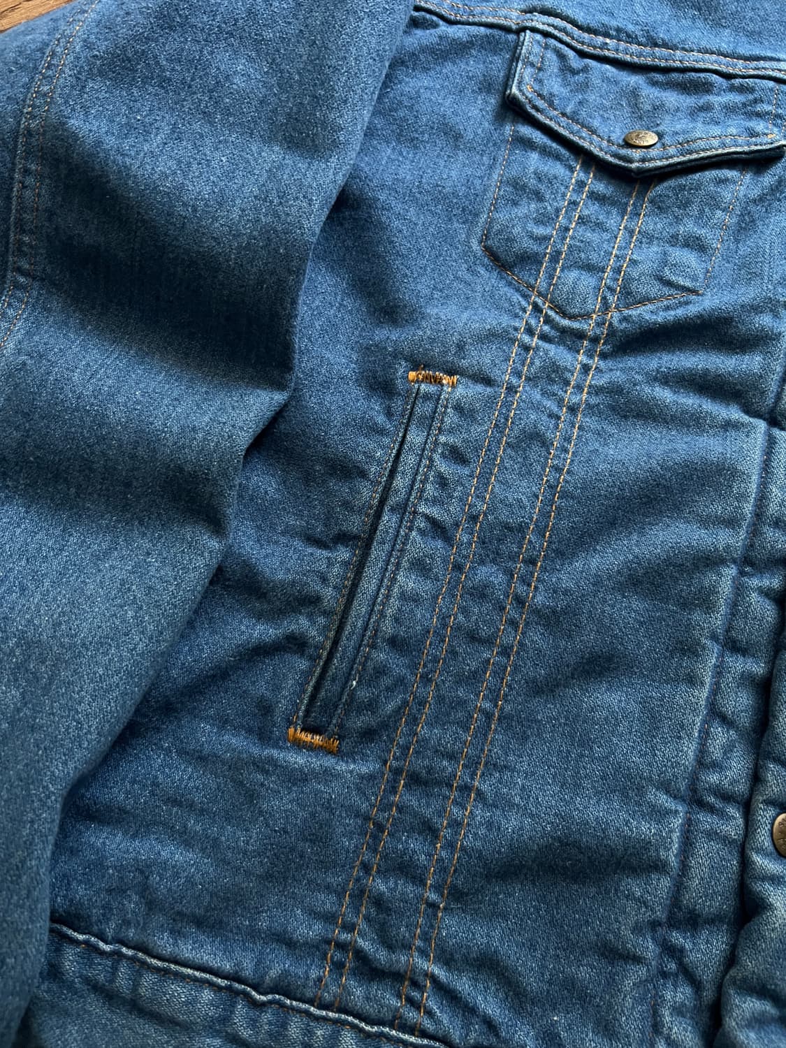 [2XL]90's Made in USA 쉐르파 라이닝 데님 트러커 자켓 상품이미지4