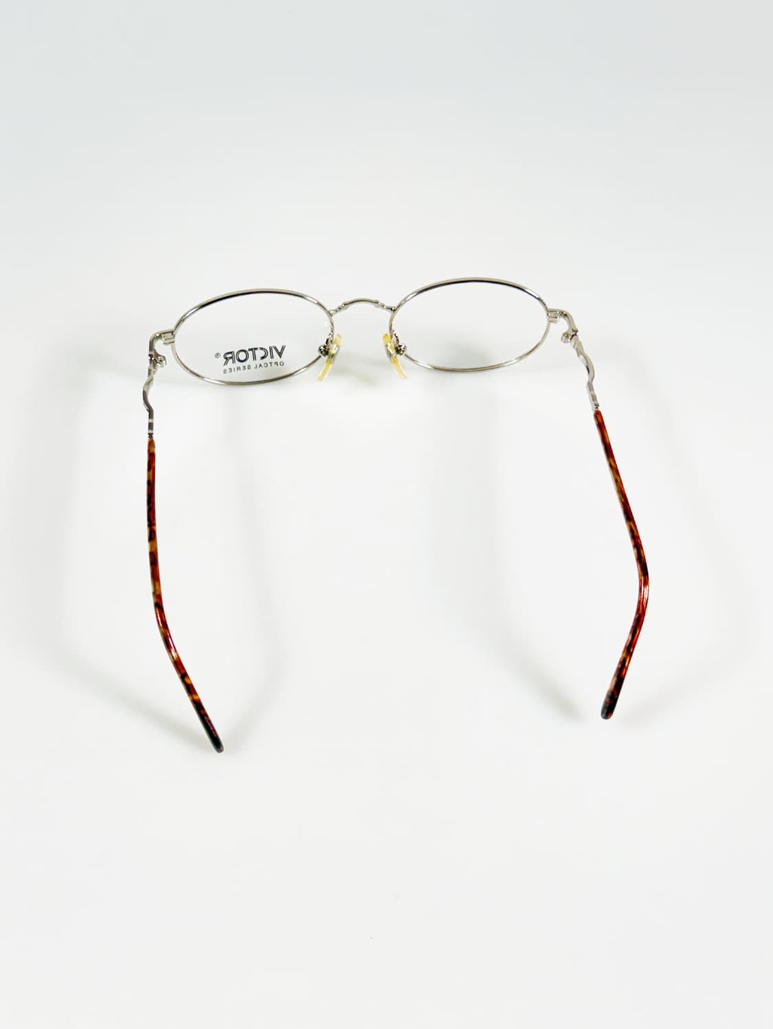 90s VICTOR 실버 메탈 슬림 오벌 프레임 빈티지 안경 상품이미지5
