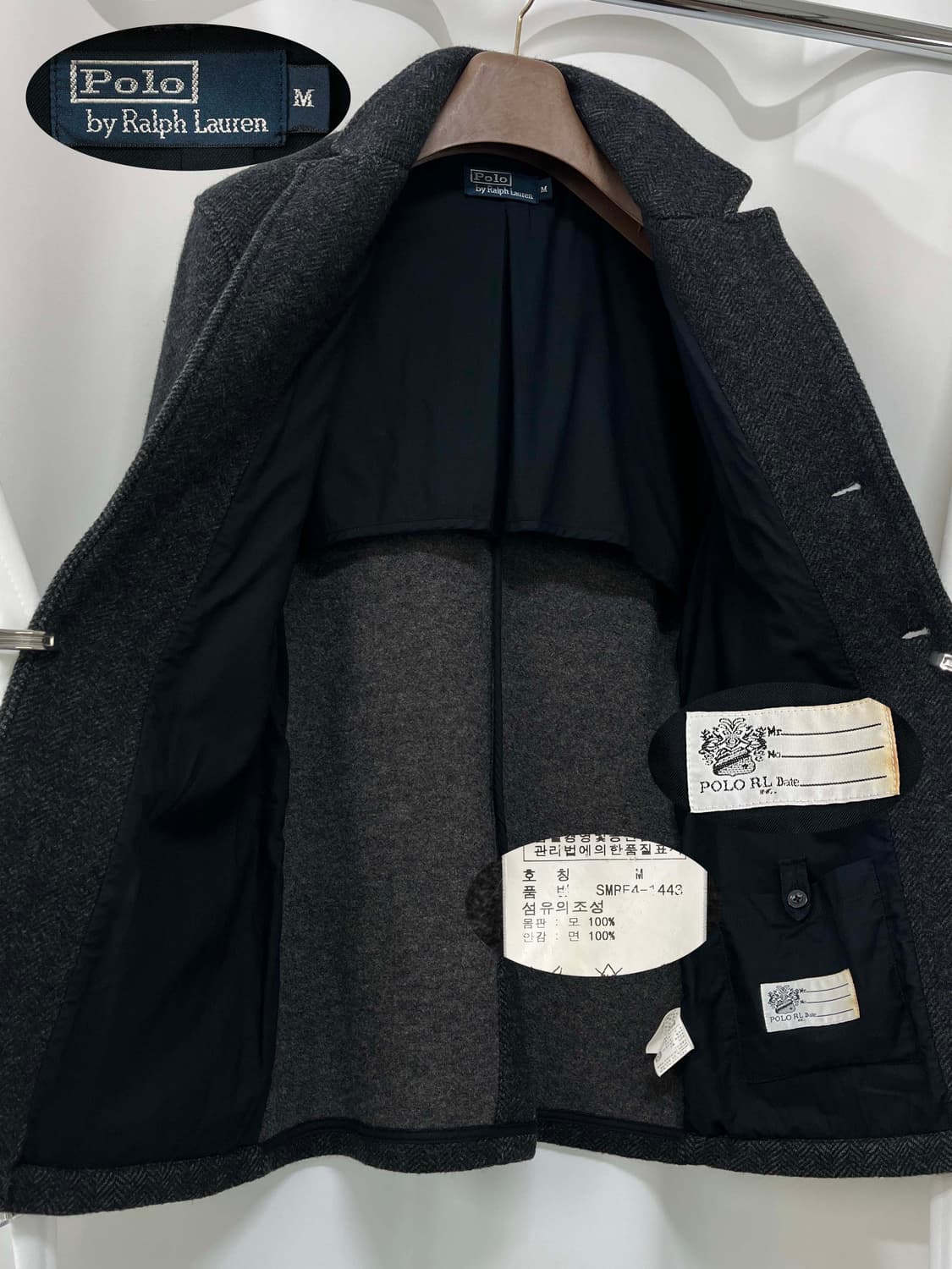 폴로 랄프로렌 뉴스보이 헤링본 울 헌팅 스포츠 코트 자켓 상품이미지3