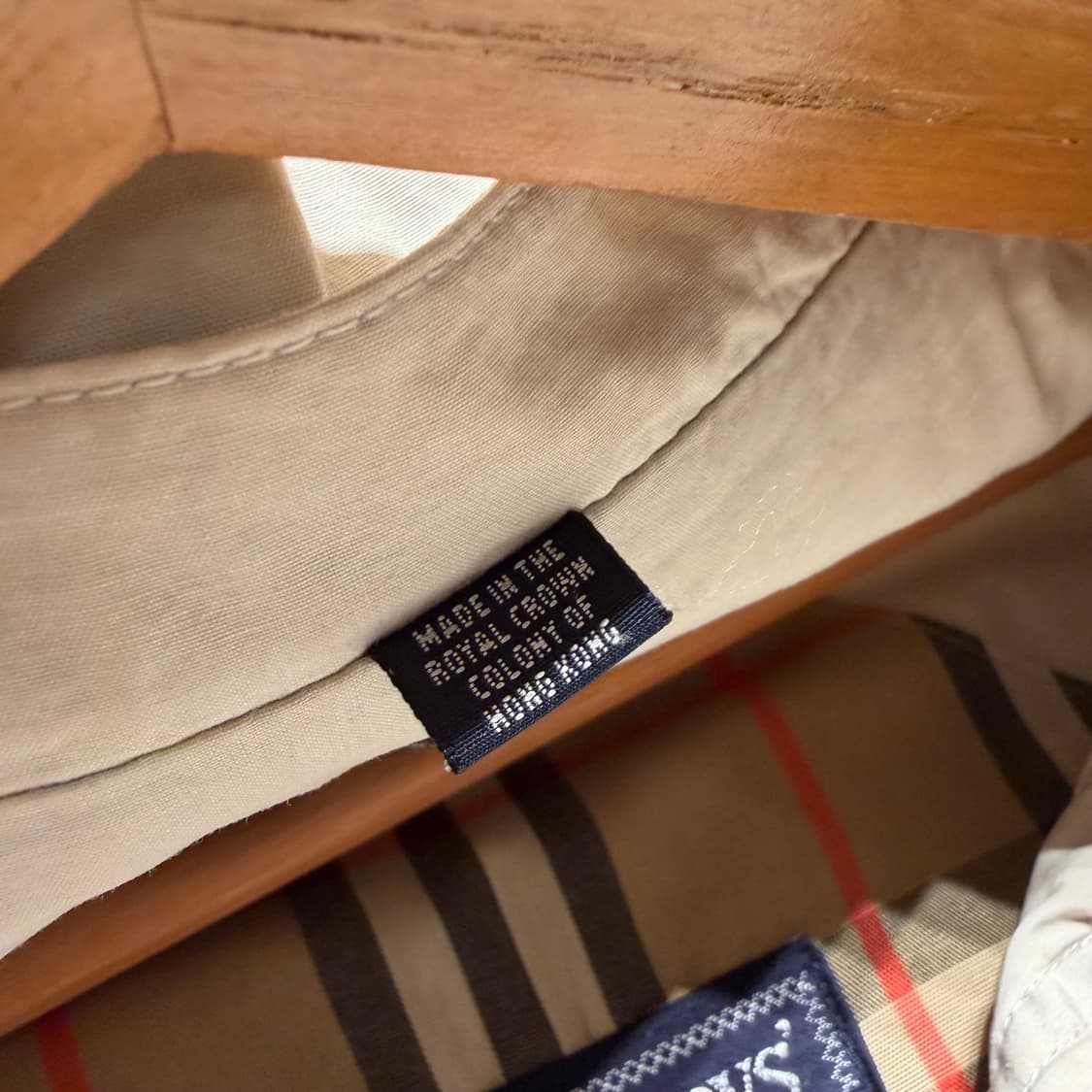 버버리 90s 하이넥 사파리 자켓 L 105 상품이미지5