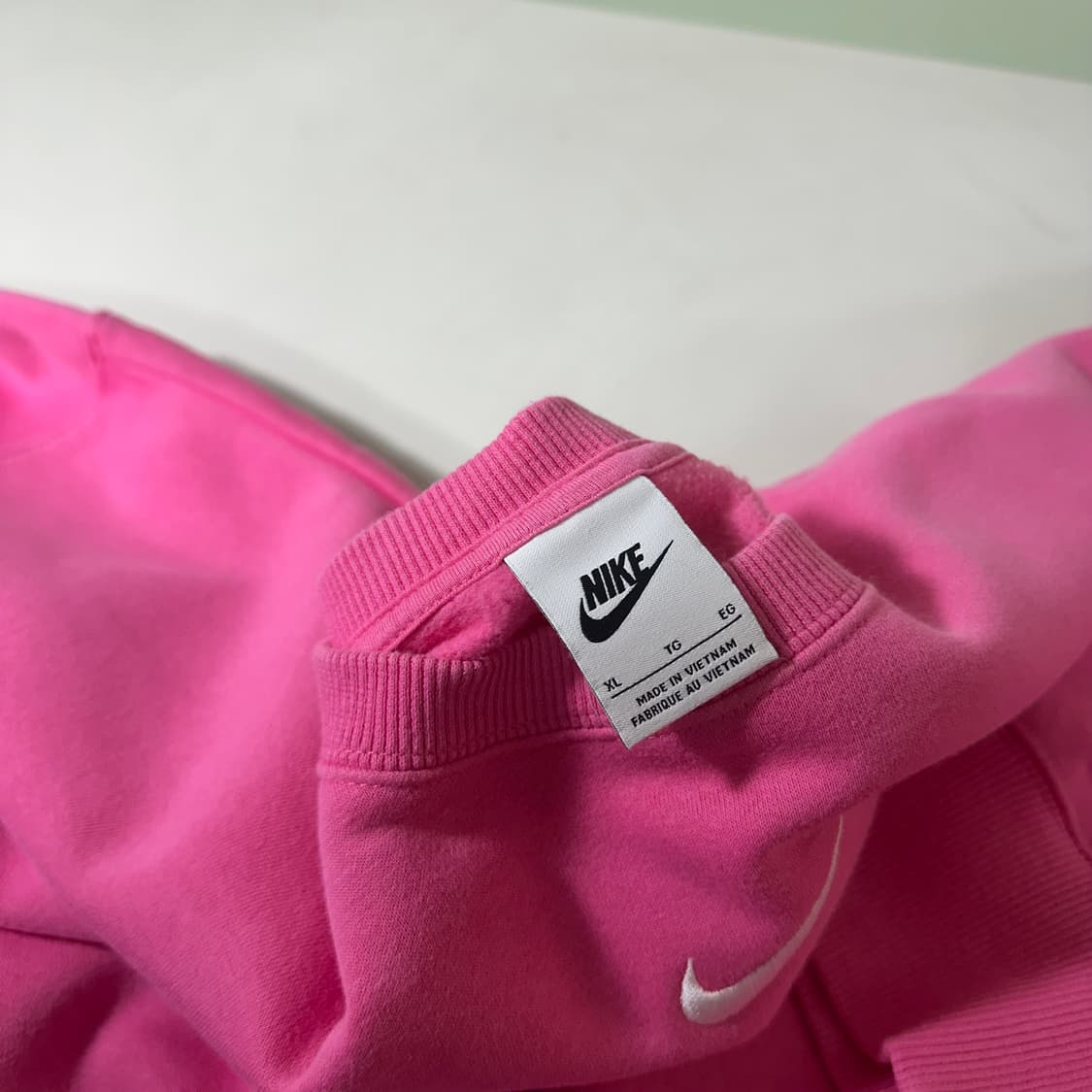 우먼XL-XXL 나이키 USA 스우시로고 가오리오버핏 코튼 맨투맨 상품이미지4