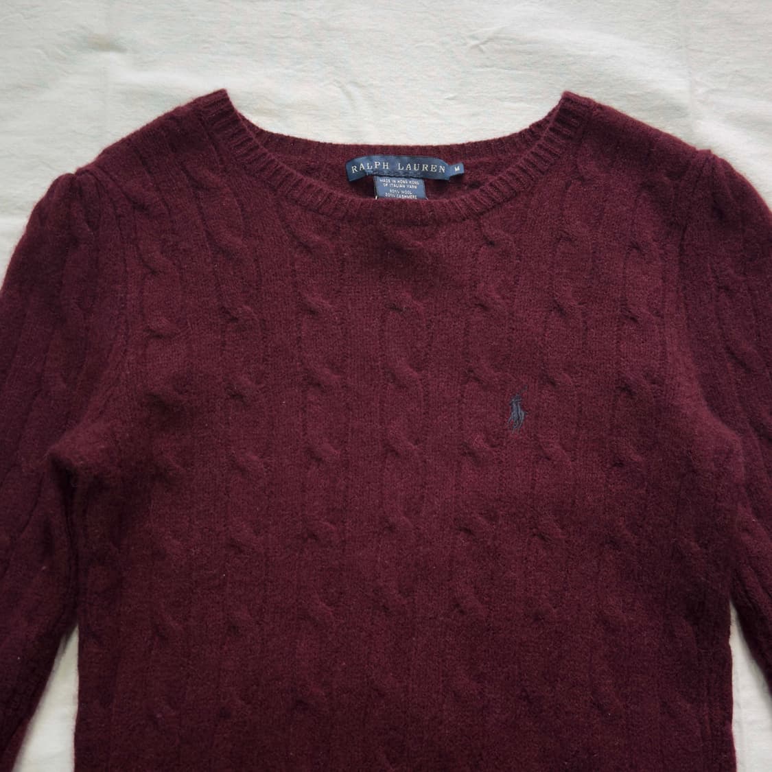 두산 랄프로렌 우먼 케이블 니트 상품이미지2