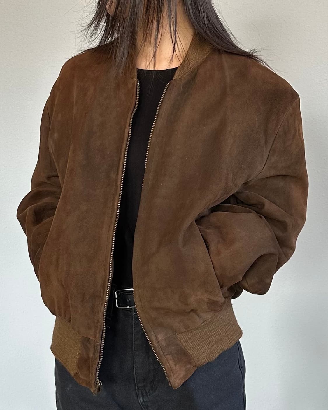 [M]Sears 시어스 70s 스웨이드 봄버 자켓 블루종 상품이미지1