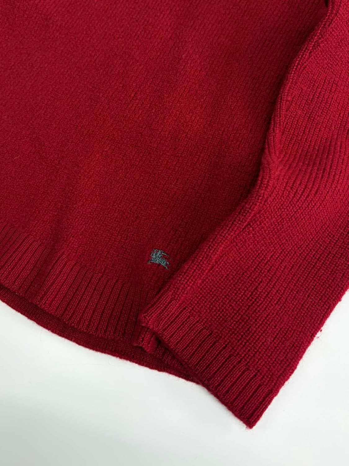 [3] 버버리 노바체크 레드 울 니트 스웨터 상품이미지6