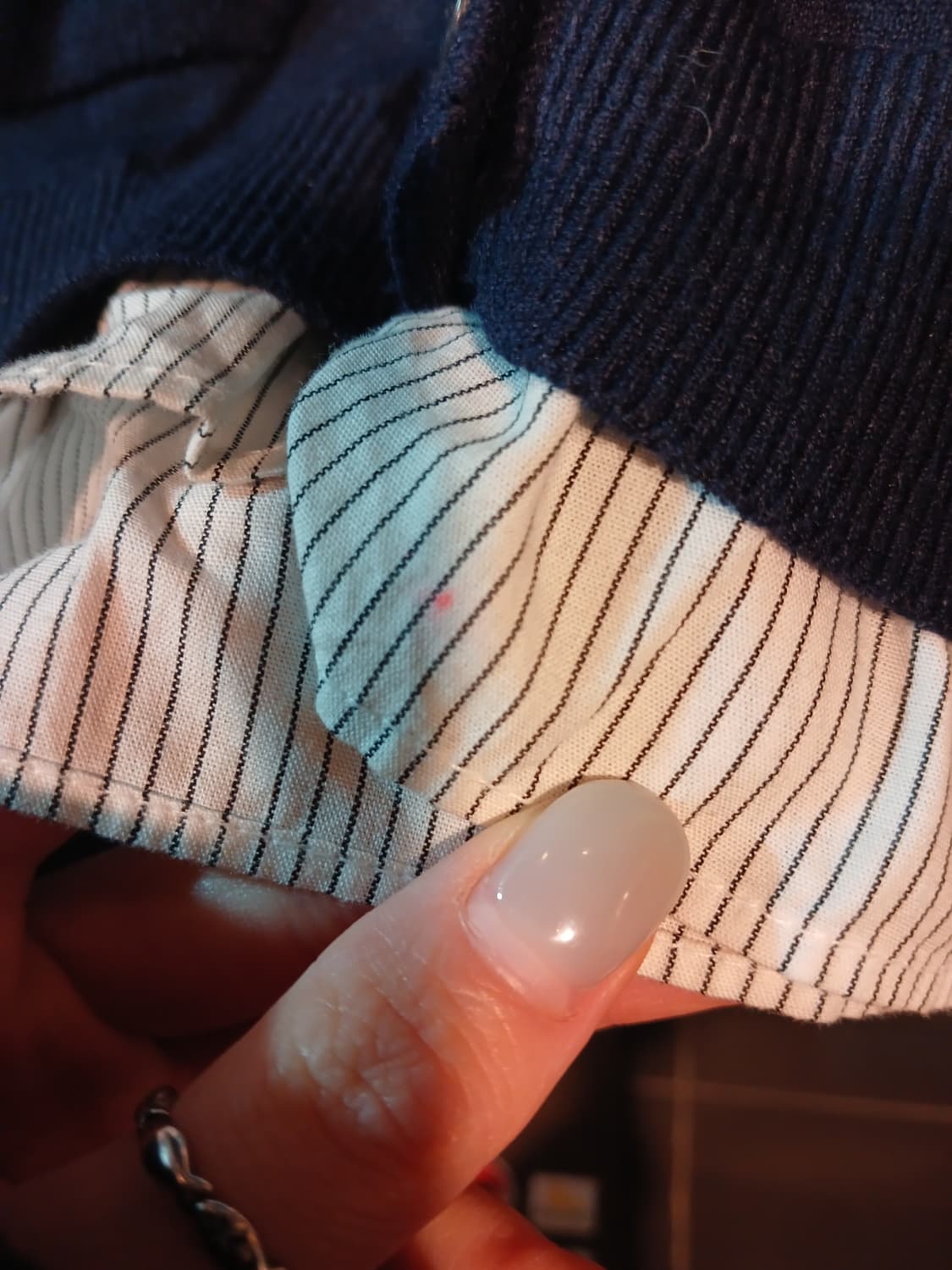 마땡킴 네이비 레이어드 니트 상품이미지4