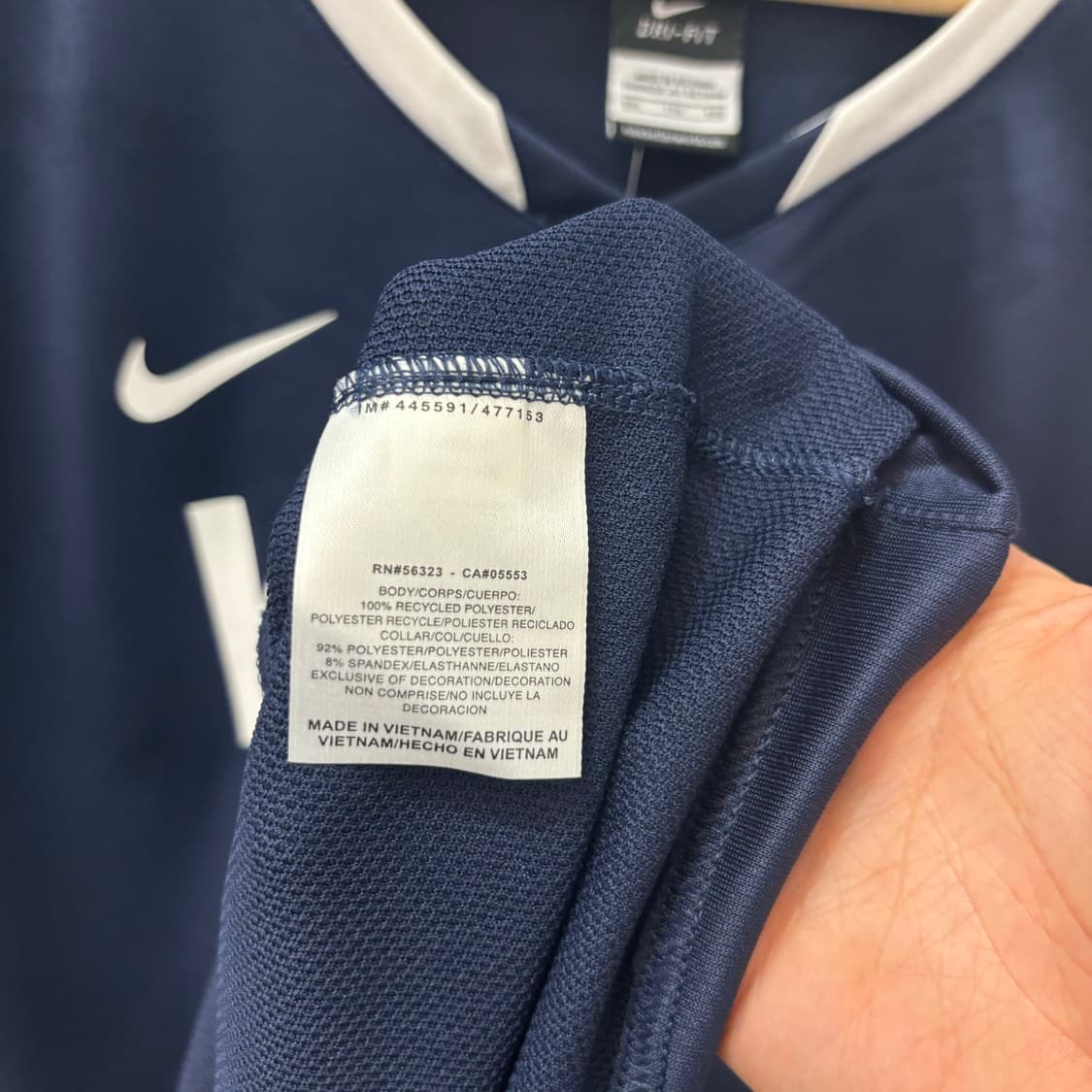 나이키 국대 베스킷볼 네이비 슬리브리스 2XL 상품이미지8